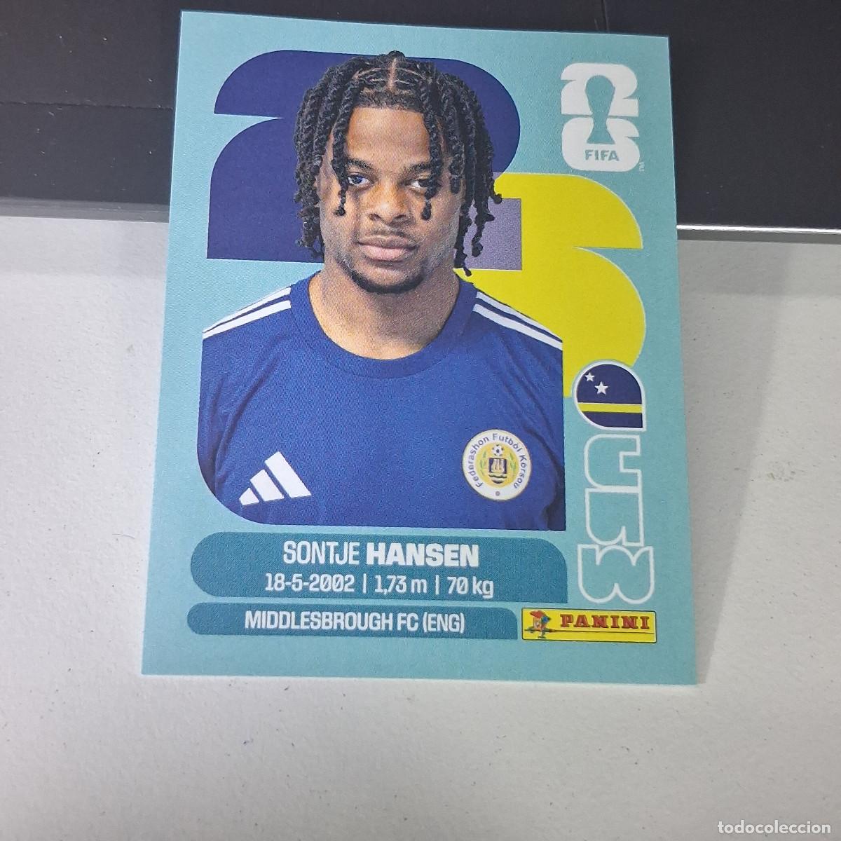 Cromos de F&uacute;tbol: B22 SONTJE HANSEN CUW20 20 CUW CURAZAO CURA&Ccedil;AO CUW MUNDIAL FIFA WORLD CUP 2026 STICKER PANINI
