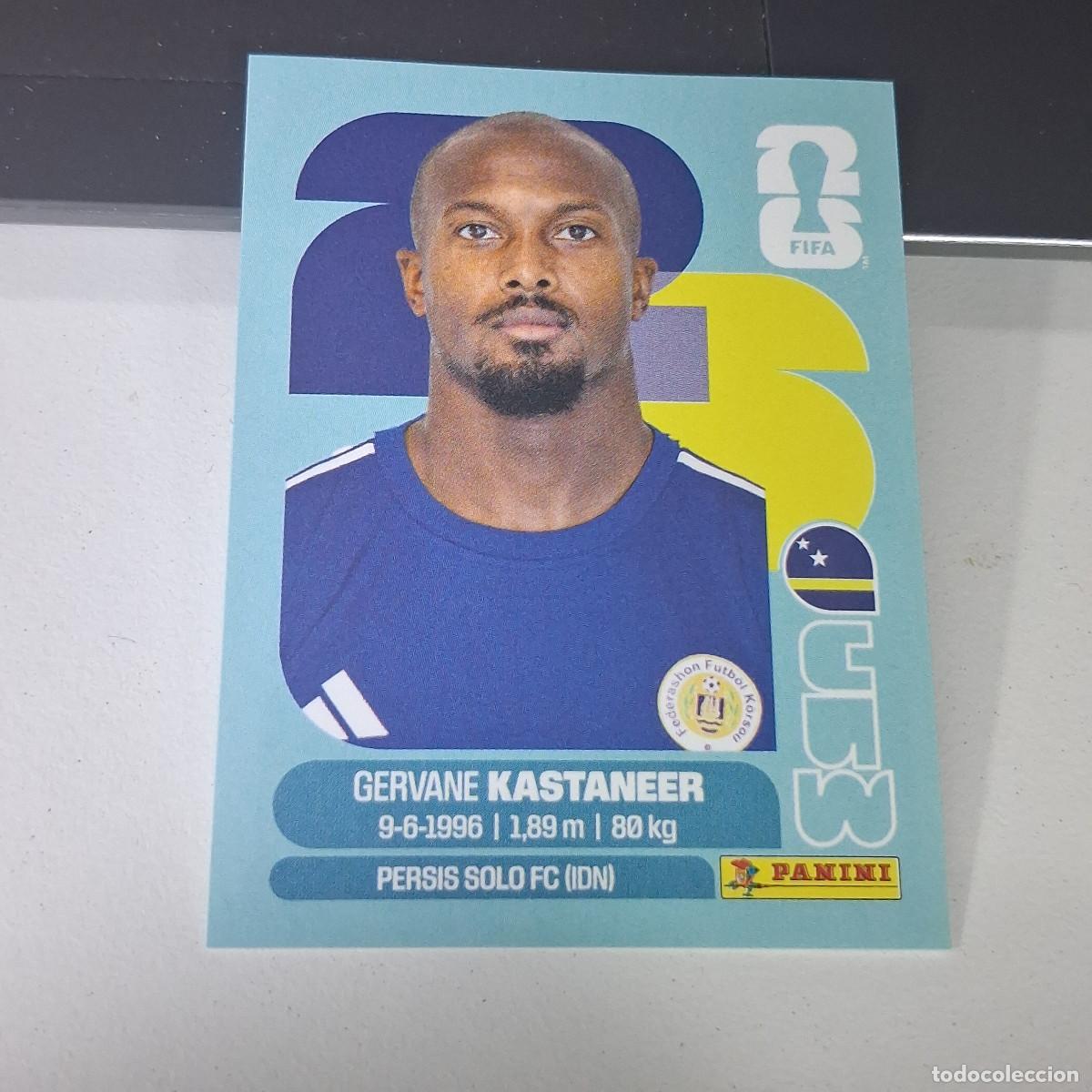 Football Stickers: B22 CUW19 GERVANE KASTANEER 19 CURAZAO CURA&Ccedil;AO CUW MUNDIAL FIFA WORLD CUP 2026 STICKER PANINI