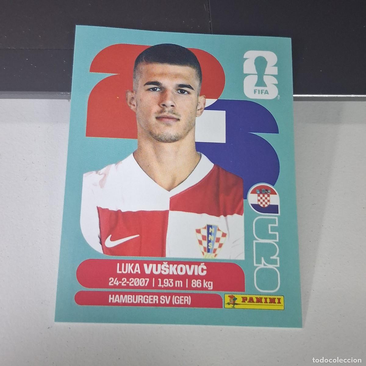 Football Stickers: B22 CRO6 LUKA VU&Scaron;KOVIĆ 6 CROACIA CROATIA CRO MUNDIAL FIFA WORLD CUP 2026 STICKER PANINI
