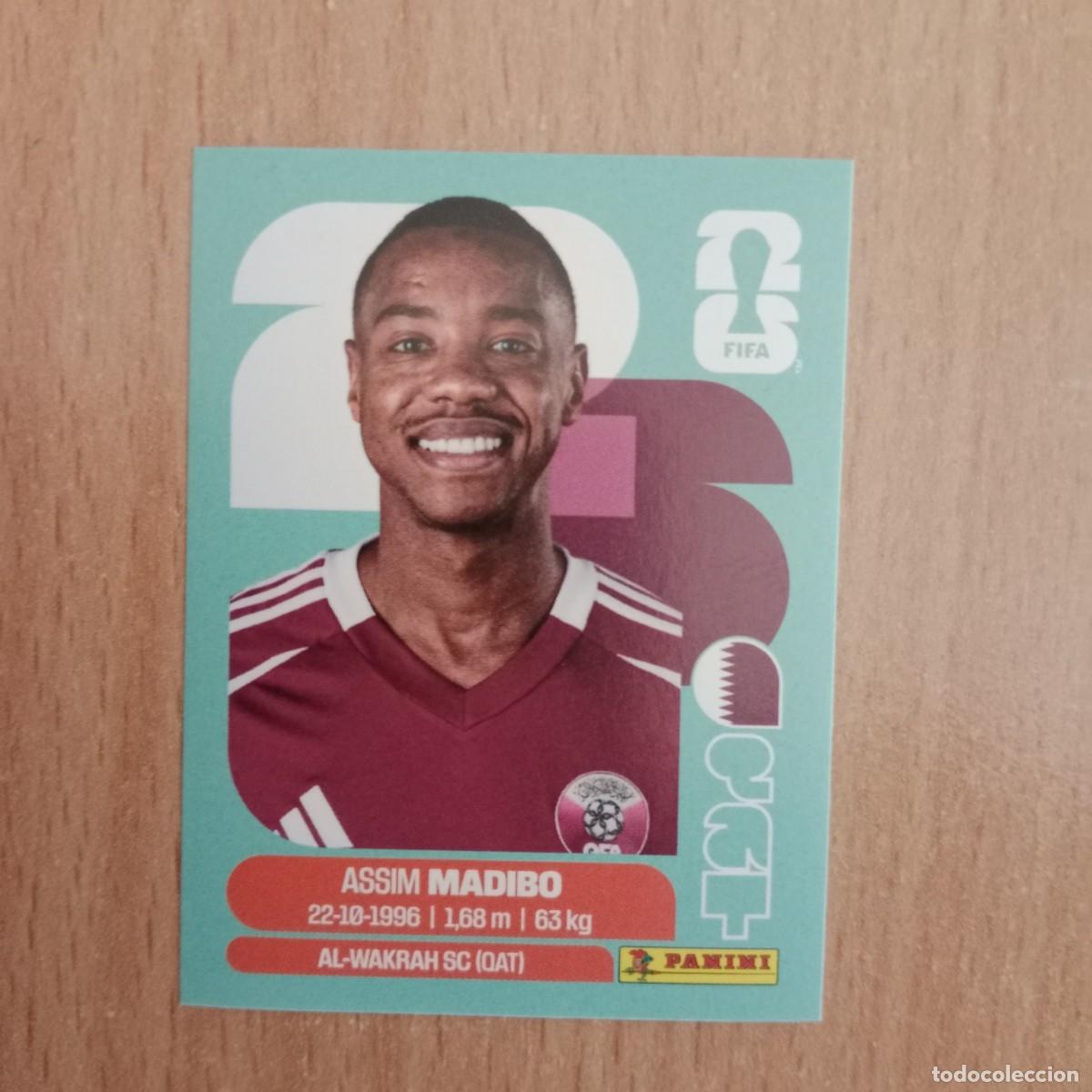 Football Stickers: ASSIM MADIBO , QATAR , STICKER CROMO N&ordm; QAT 11 , FIFA WORLD CUP 2026 - PANINI - A&Ntilde;O 2026.