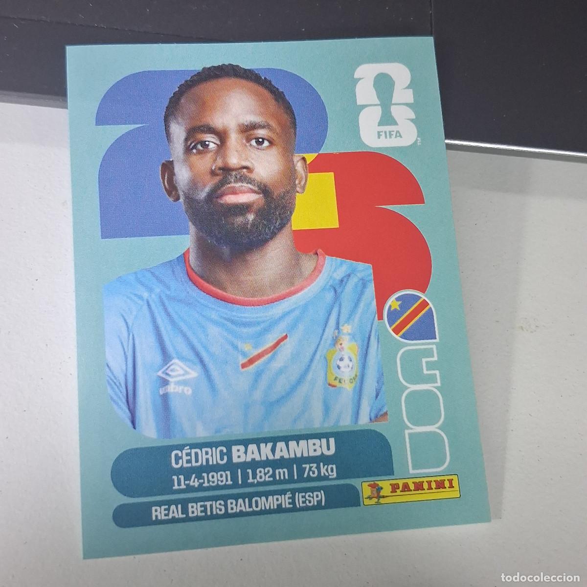 Football Stickers: B22 COD19 C&Eacute;DRIC BAKAMBU 19 CONGO COD MUNDIAL FIFA WORLD CUP 2026 STICKER PANINI
