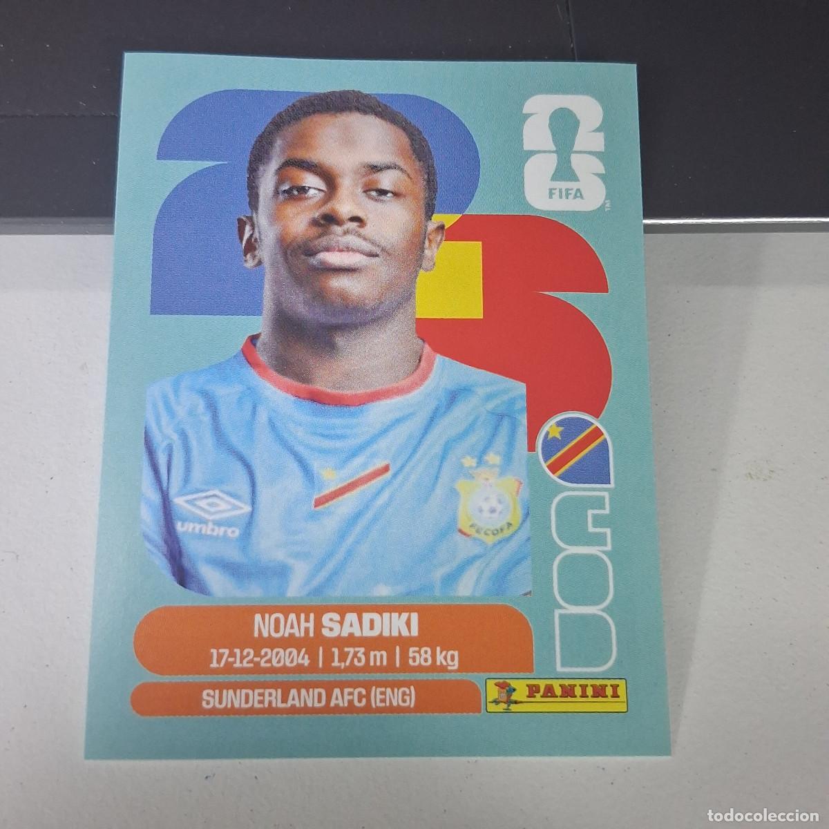 Football Stickers: B22 COD12 NOAH SADIKI 12 CONGO COD MUNDIAL FIFA WORLD CUP 2026 STICKER PANINI