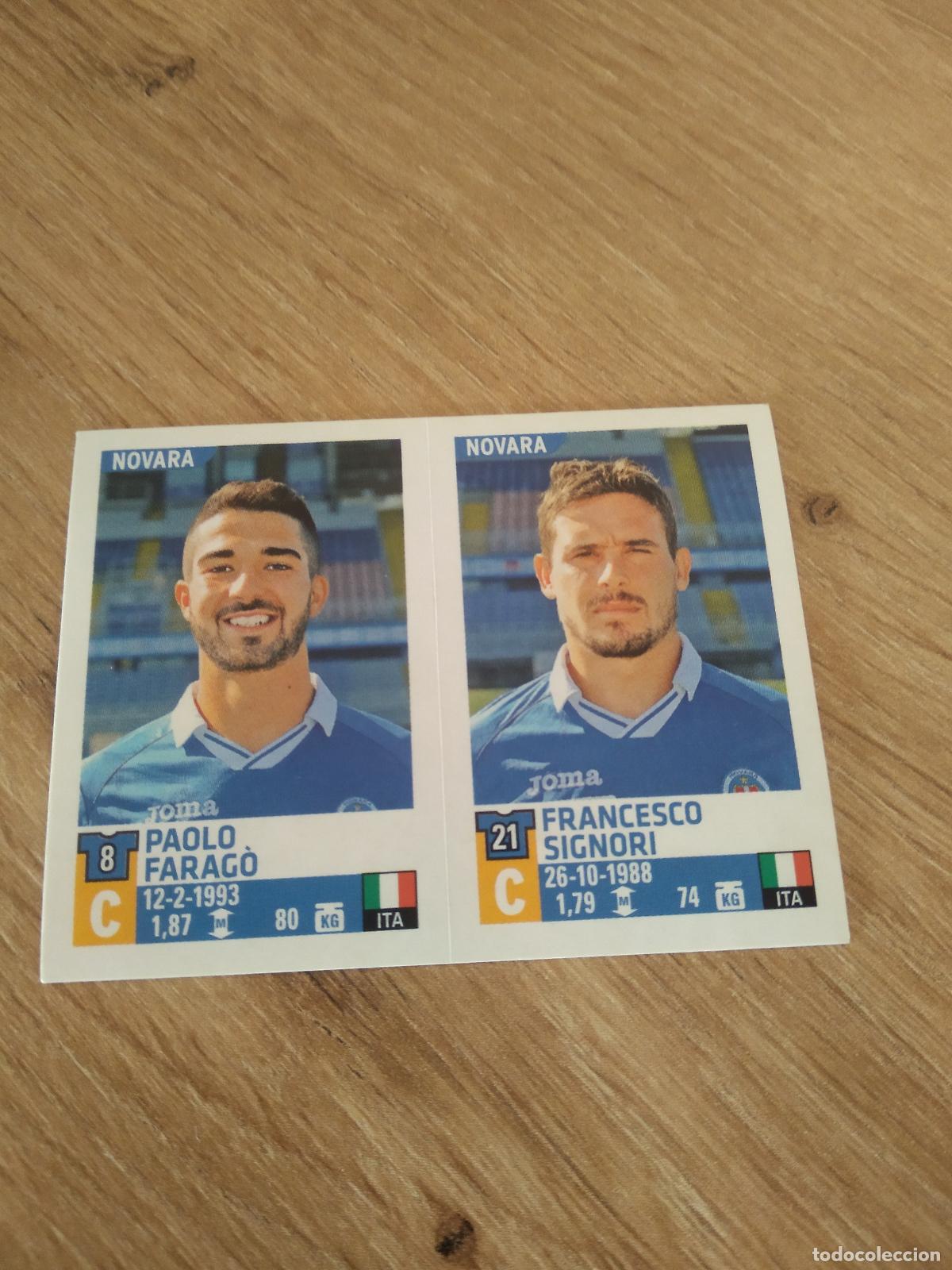 Football Stickers: 712 PAOLO FARAGO SIGNORI NOVARA CROMO FUTBOL PANINI LIGA ITALIA 15-16 CALCIATORI 2015-2016