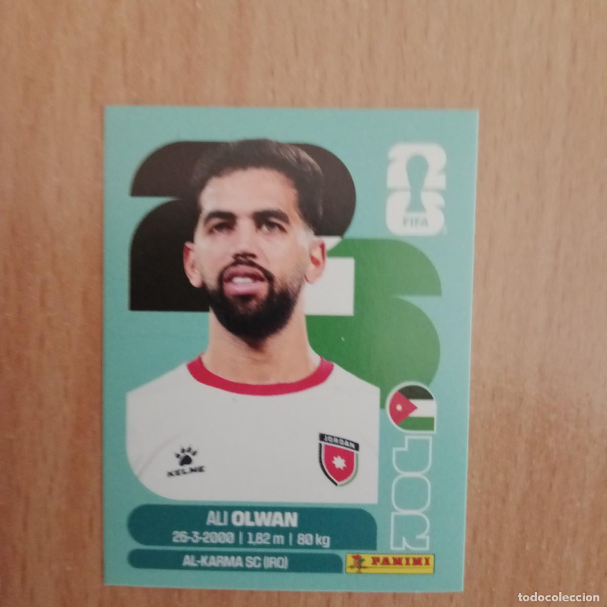 Football Stickers: ALI OLWAN , JORDANIA , STICKER CROMO N&ordm; JOR 18 , FIFA WORLD CUP 2026 - PANINI - A&Ntilde;O 2026.
