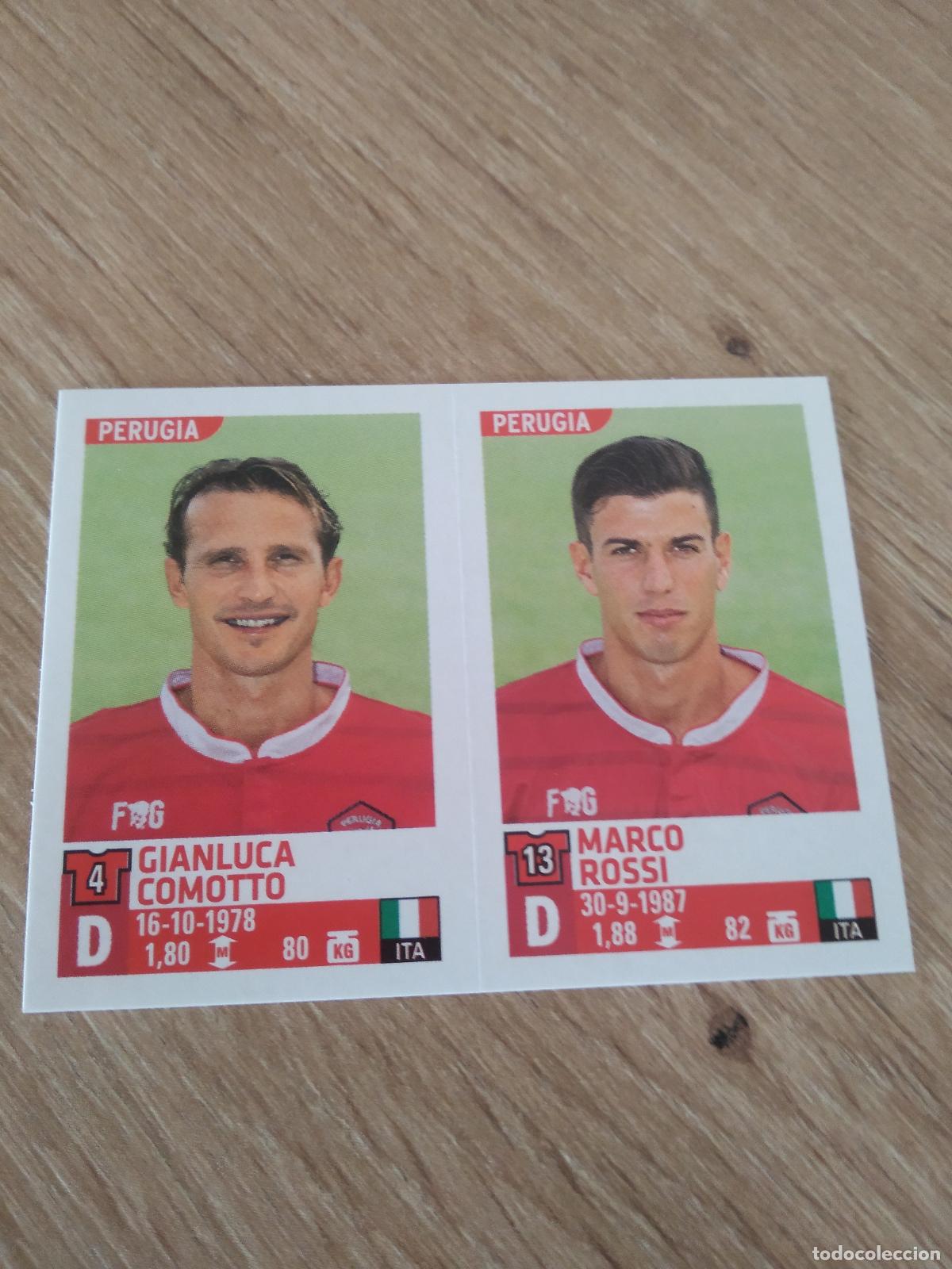 Cromos de F&uacute;tbol: 719 GIANLUCA COMOTTO MARCO ROSSI PERUGIA CROMO FUTBOL PANINI LIGA ITALIA 15-16 CALCIATORI 2015-2016