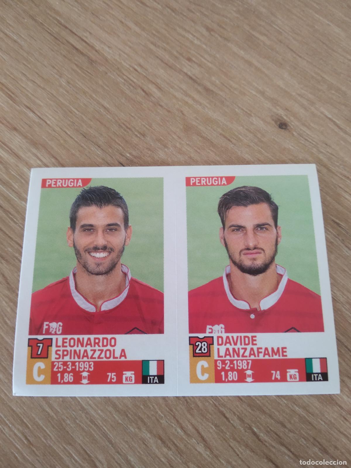 Cromos de F&uacute;tbol: 724 SPINAZZOLA DAVIDE LANZAFAME PERUGIA CROMO FUTBOL PANINI LIGA ITALIA 15-16 CALCIATORI 2015-2016
