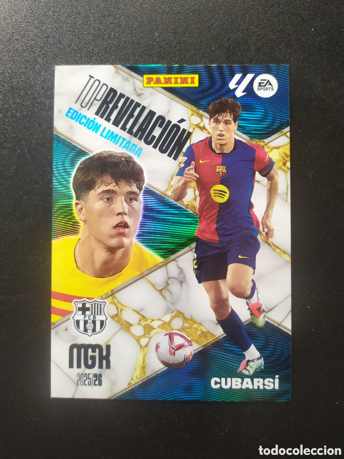 Cromos de F&uacute;tbol: Megacracks 2025 2026 25 26 panini Cubarsi top revelaci&oacute;n edicion limitada Barcelona