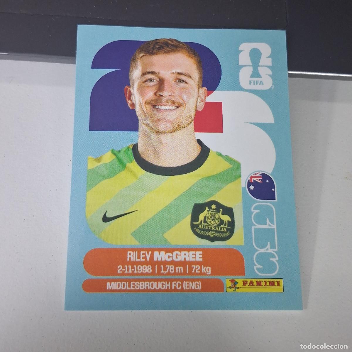 Football Stickers: B22 AUS12 RILEY MCGREE 12 AUSTRALIA AUS MUNDIAL FIFA WORLD CUP 2026 STICKER PANINI