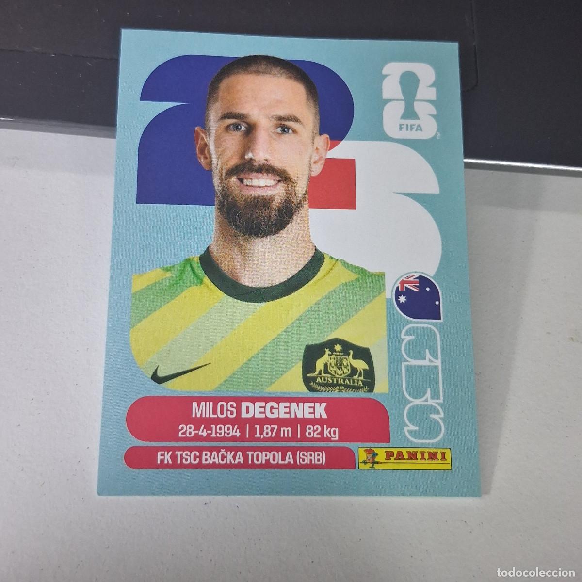 Football Stickers: B22 AUS 10 AUS10 MILOS DEGENEK AUSTRALIA AUS MUNDIAL FIFA WORLD CUP 2026 STICKER PANINI