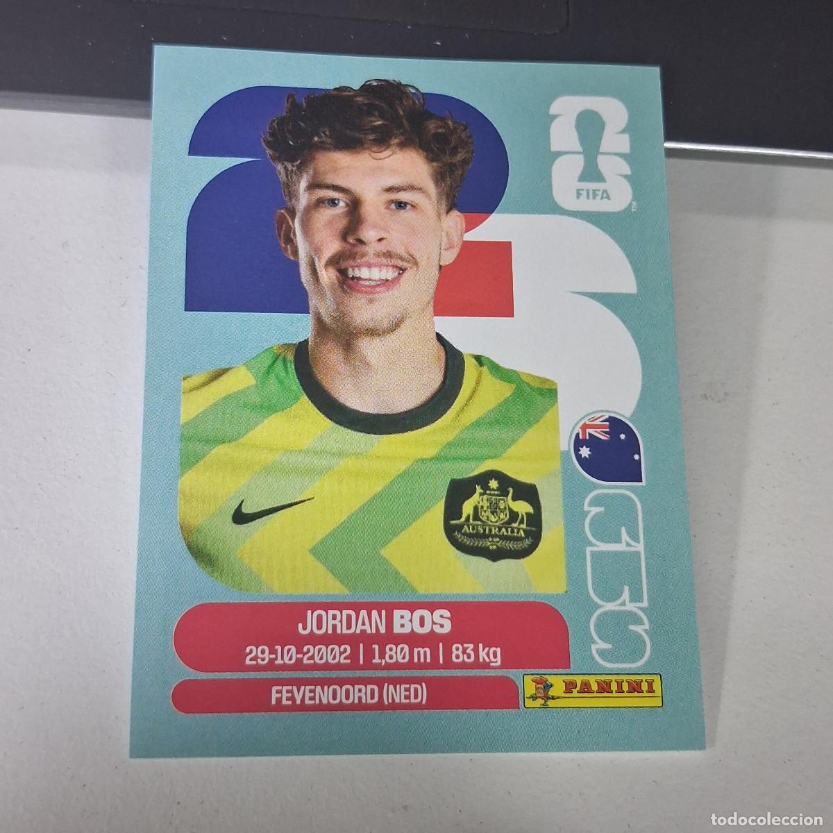 Cromos de F&uacute;tbol: B22 AUS 6 AUS6 JORDAN BOS AUSTRALIA AUSTRALIA AUS MUNDIAL FIFA WORLD CUP 2026 STICKER PANINI