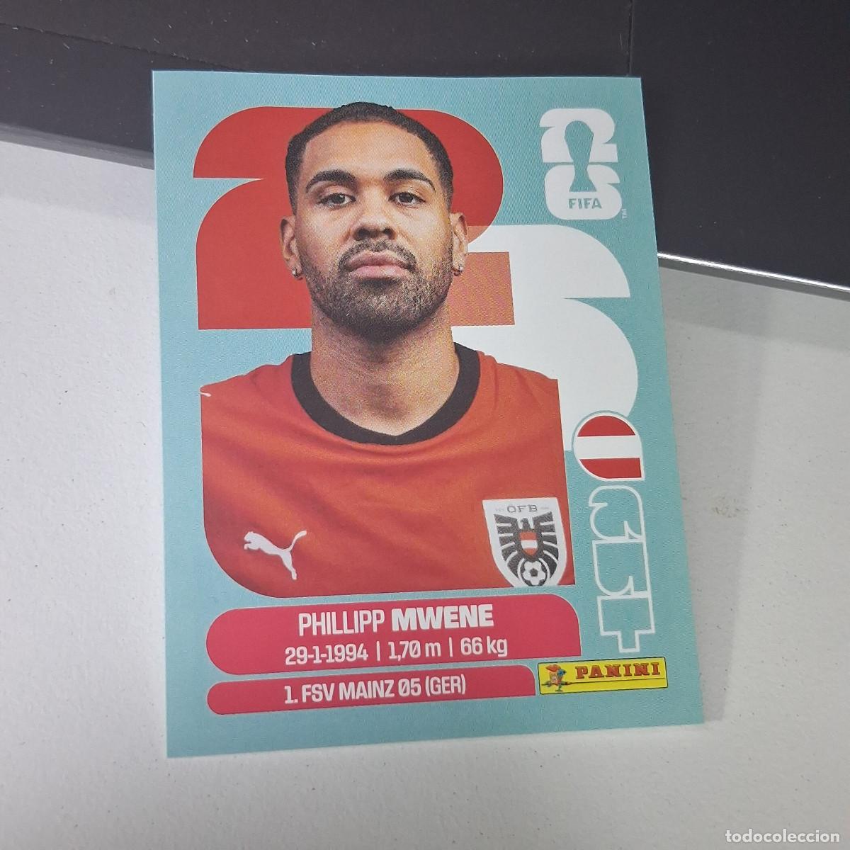 Cromos de Futebol: B22 AUT8 PHILLIPP MWENE 8 AUSTRIA AUT MUNDIAL FIFA WORLD CUP 2026 STICKER PANINI