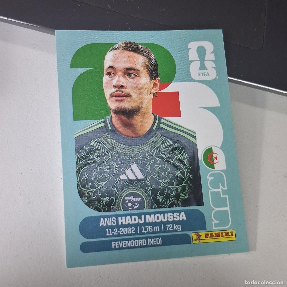 Cromos de Futebol: B22 ALG 17 ALG17 ANIS HADJ MOUSSA ARGELIA ALGERIA MUNDIAL FIFA WORLD CUP 2026 STICKER PANINI