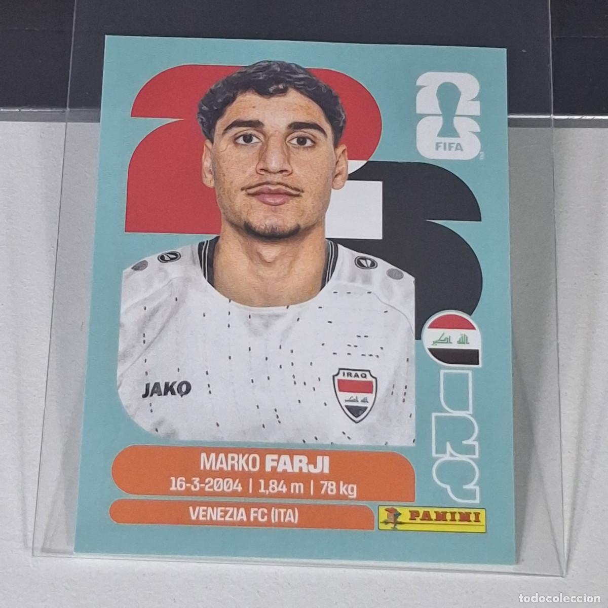 Cromos de Futebol: B23 IRQ16 MARKO FARJI 16 IRAQ IRQ MUNDIAL FIFA WORLD CUP 2026 STICKER PANINI