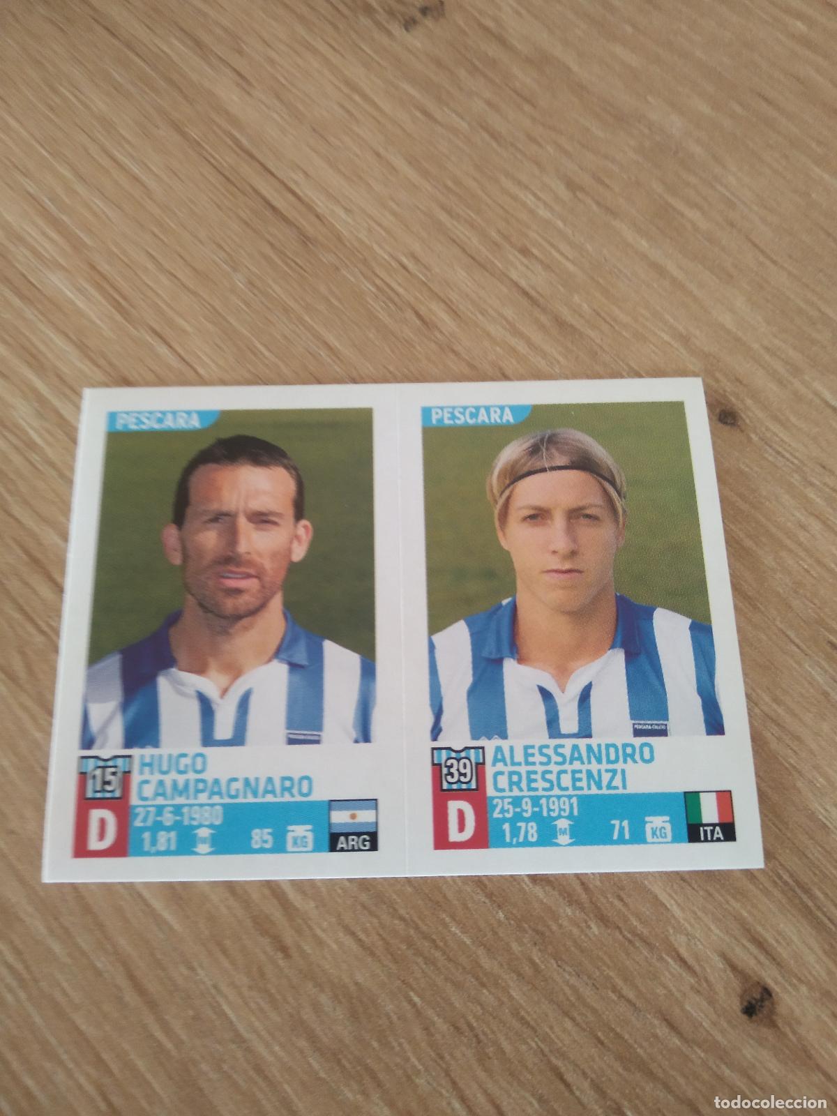 Figurine di Calcio: 730 CAMPAGNARO CRESCENZI PESCARA CROMO FUTBOL PANINI LIGA ITALIA 15-16 CALCIATORI 2015-2016