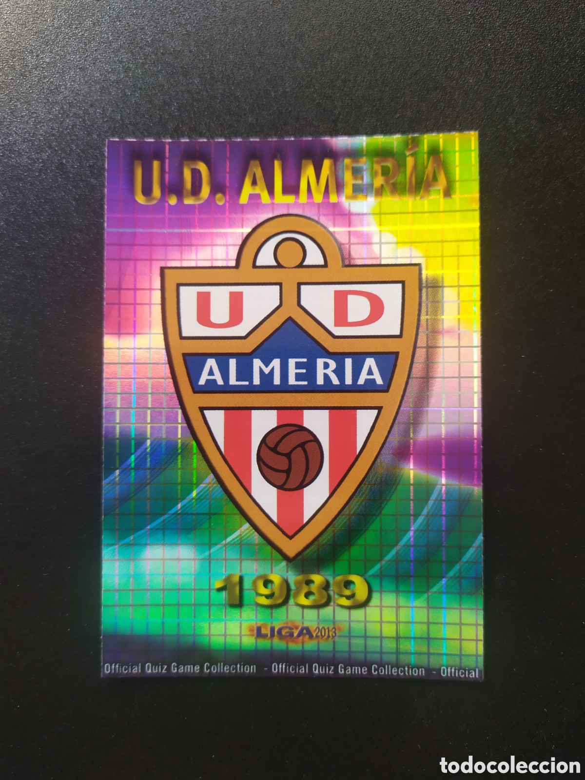 Figurine di Calcio: Mundicromo fichas Liga 2012 2013 12 13 escudo brillo cuadros n&deg; 820 Almer&iacute;a