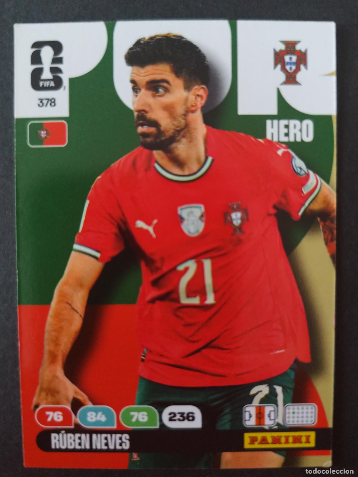 Figurine di Calcio: 378 R&Uacute;BEN NEVES PORTUGAL ADRENALYN MUNDIAL FIFA WORLD CUP 2026 PANINI