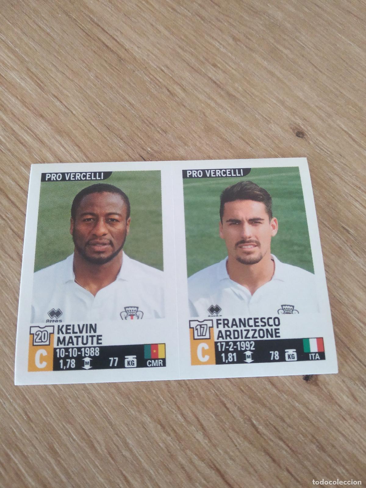 Figurine di Calcio: 744 KELVIN MATUTE ARDIZZONE PRO VERCELLI CROMO FUTBOL PANINI LIGA ITALIA 15-16 CALCIATORI 2015-2016
