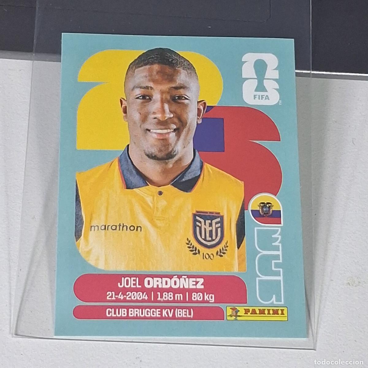 Football Stickers: B23 ECU8 JOEL ORD&Oacute;&Ntilde;EZ 8 ECUADOR ECU MUNDIAL FIFA WORLD CUP 2026 STICKER PANINI