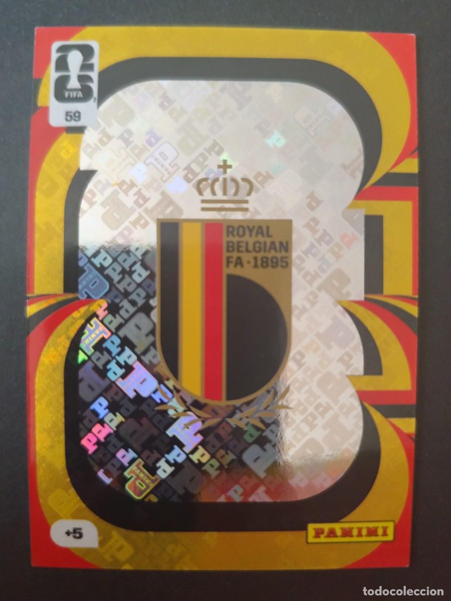 Cromos de F&uacute;tbol: 59 ESCUDO B&Eacute;LGICA ADRENALYN MUNDIAL FIFA WORLD CUP 2026 PANINI