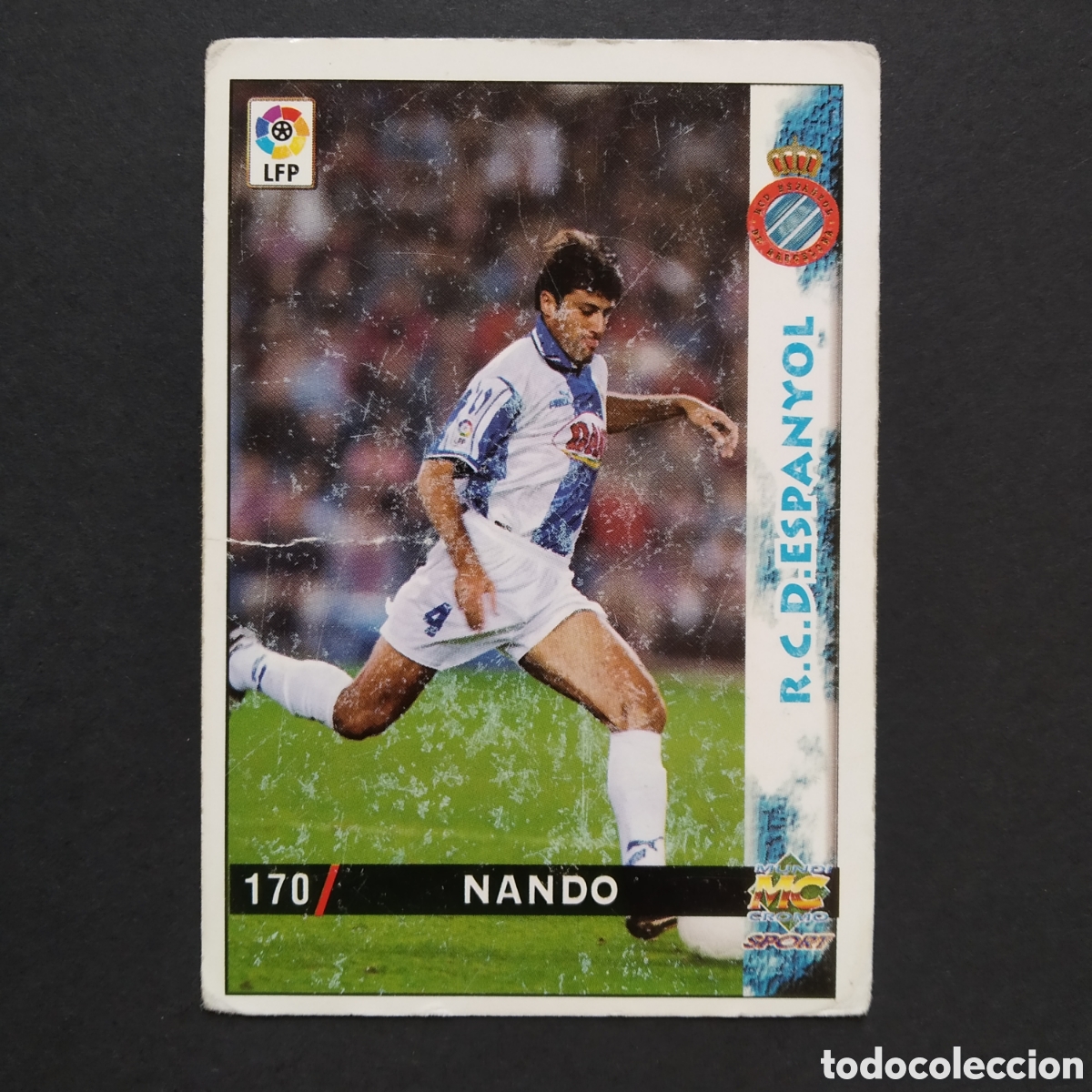 Fu&szlig;ball-Sticker: CROMO - N&ordm; 0170 - NANDO - R.C.D. ESPANYOL - LAS FICHAS DE LA LIGA 98-99 (1998 / 1999) - MUNDICROMO