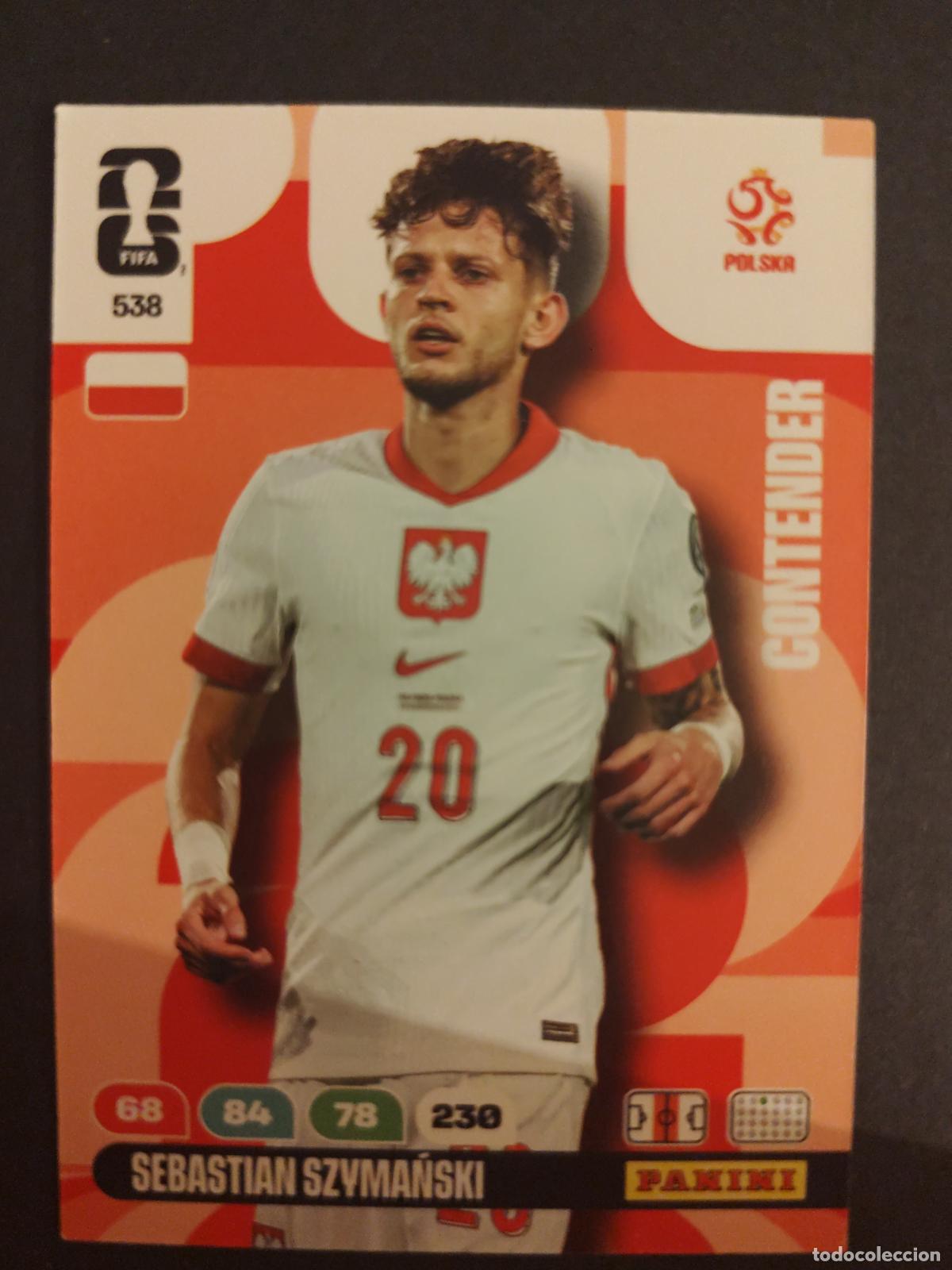 Fu&szlig;ball-Sticker: 538 SEBASTIAN SZYMAŃSKI POLONIA CONTENDERS ADRENALYN MUNDIAL FIFA WORLD CUP 2026 PANINI