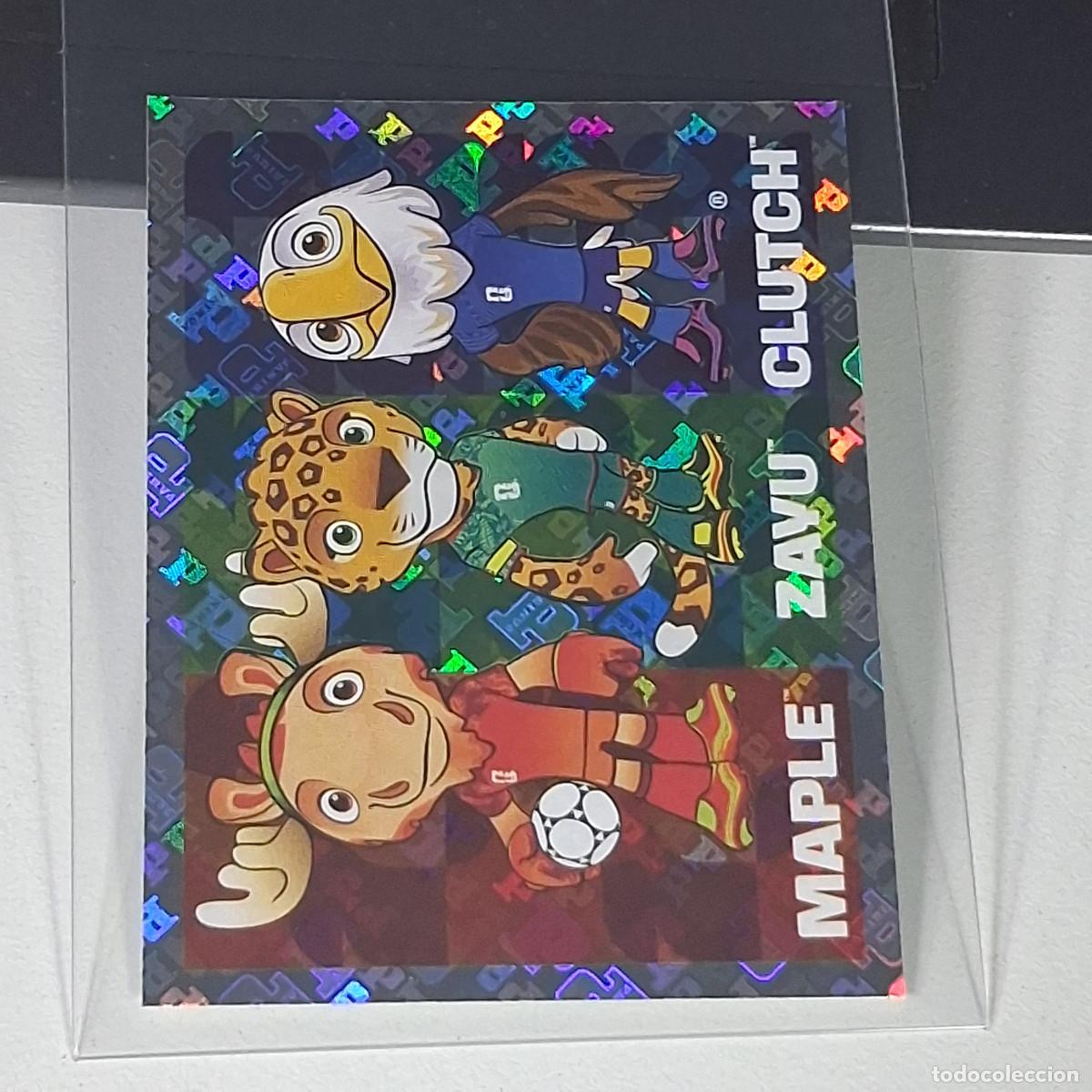 Cromos de F&uacute;tbol: B23 FWC 3 FWC3 OFFICIAL MASCOTAS MAPLE ZAYU CLUTCH MUNDIAL FIFA WORLD CUP 2026 STICKER PANINI