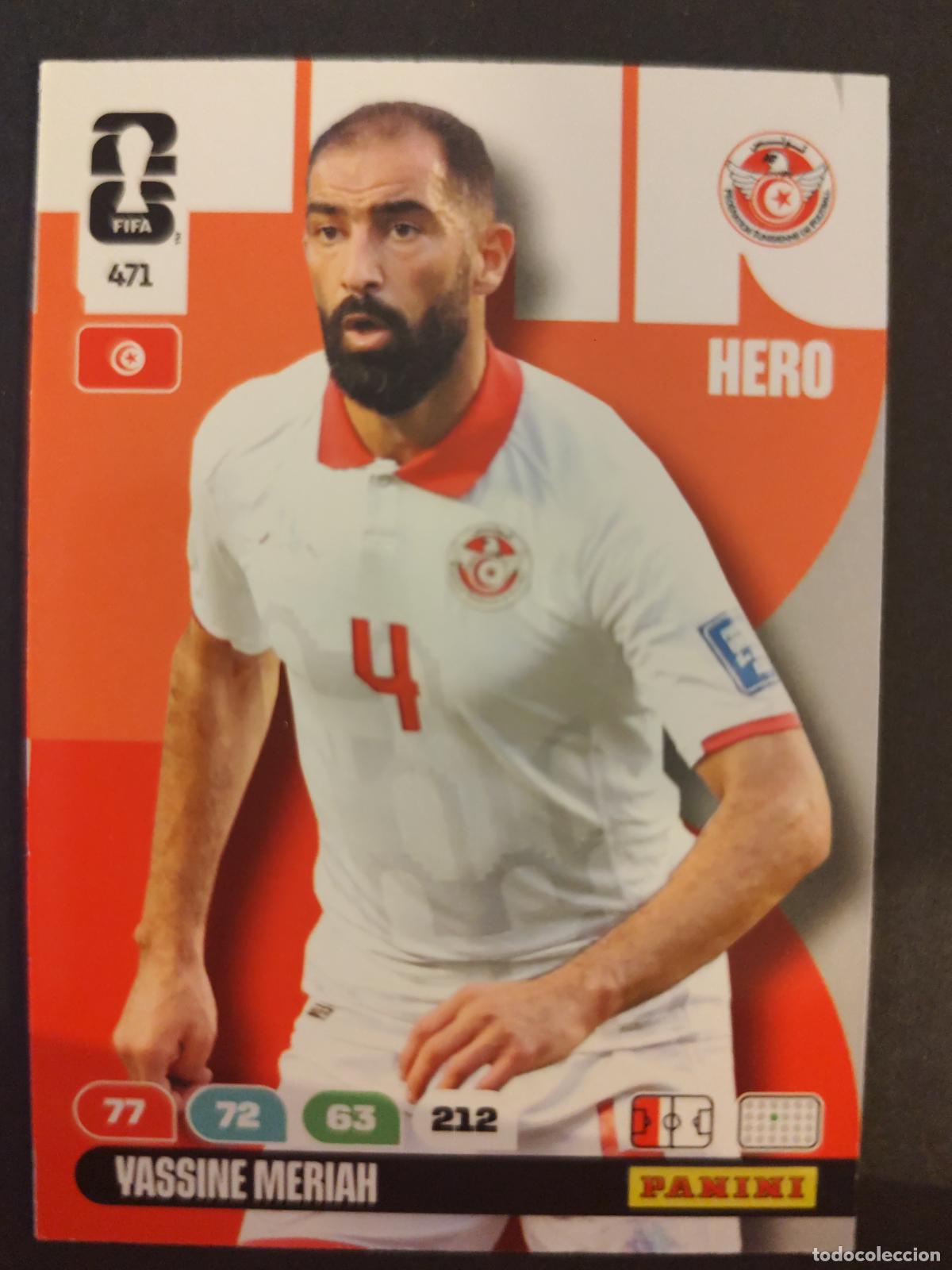 Cromos de F&uacute;tbol: 471 YASSINE MERIAH T&Uacute;NEZ ADRENALYN MUNDIAL FIFA WORLD CUP 2026 PANINI