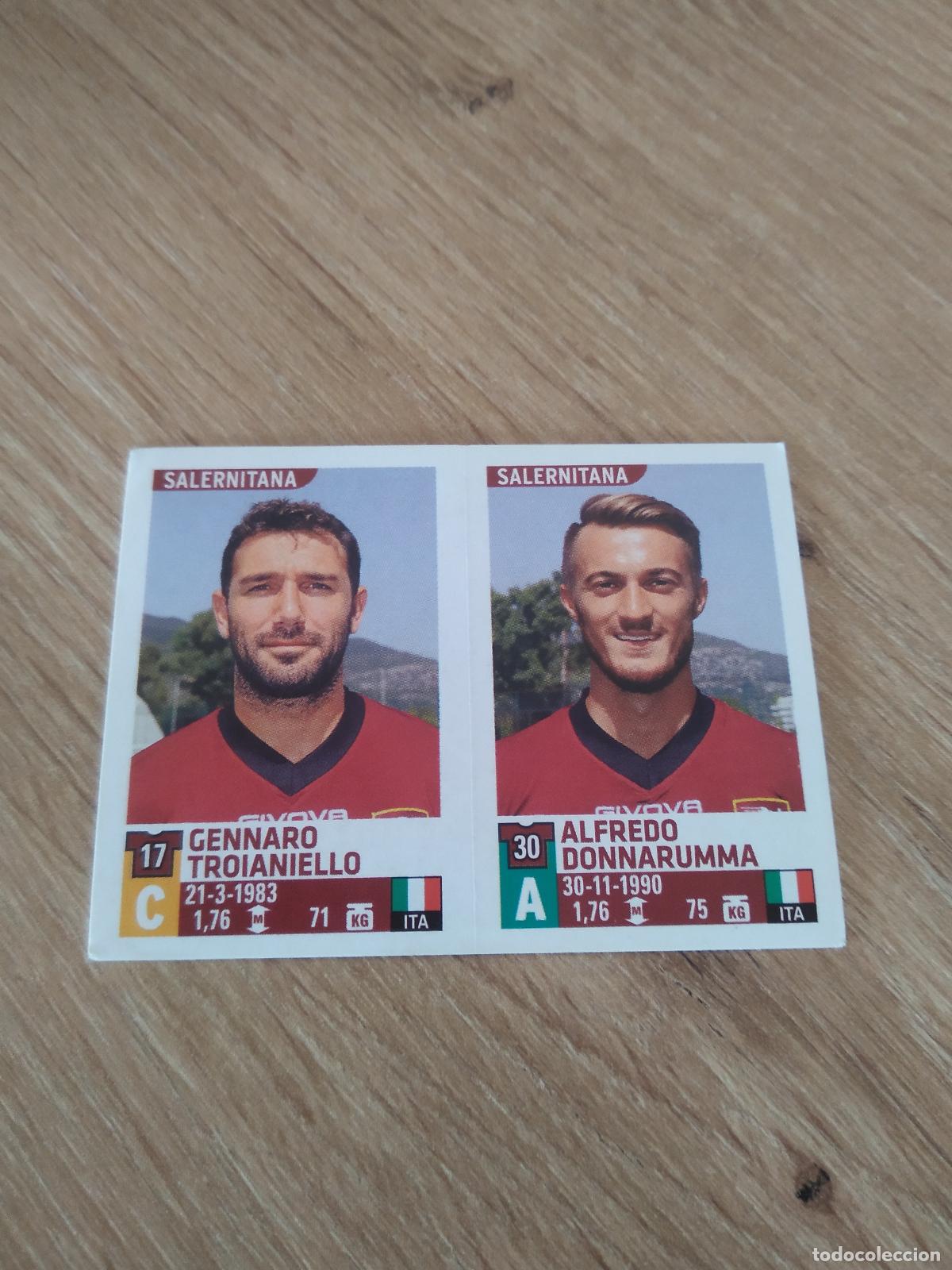 Cromos de F&uacute;tbol: 758 TROIANIELLO DONNARUMMA SALERNITANA CROMO FUTBOL PANINI LIGA ITALIA 15-16 CALCIATORI 2015-2016