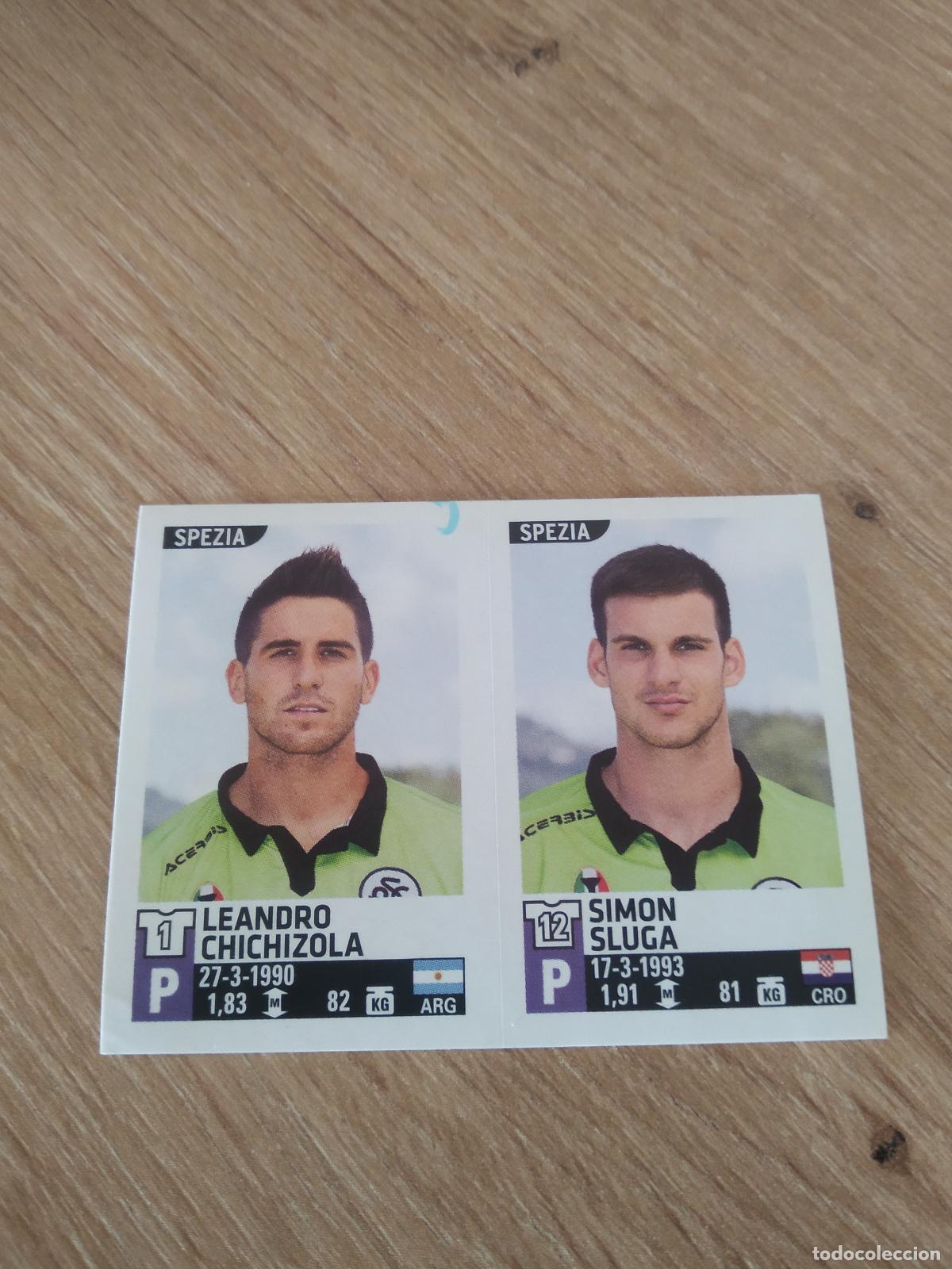 Cromos de F&uacute;tbol: 762 CHICHIZOLA SIMON SLUGA SPEZIA CROMO FUTBOL PANINI LIGA ITALIA 15-16 CALCIATORI 2015-2016