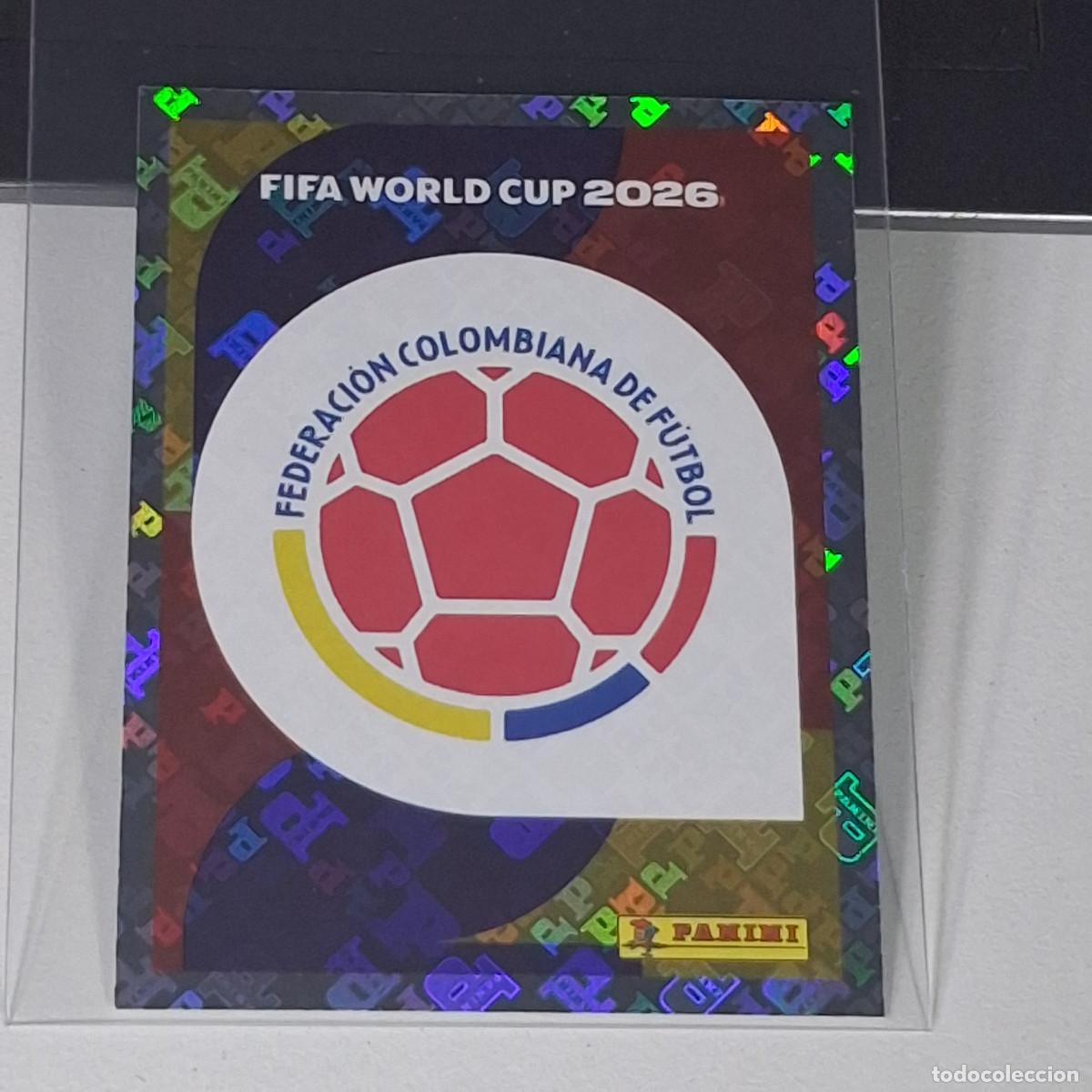 Cromos de F&uacute;tbol: B23 COL 1 COL1 ESCUDO LOGO BADGE COLOMBIA MUNDIAL FIFA WORLD CUP 2026 STICKER PANINI