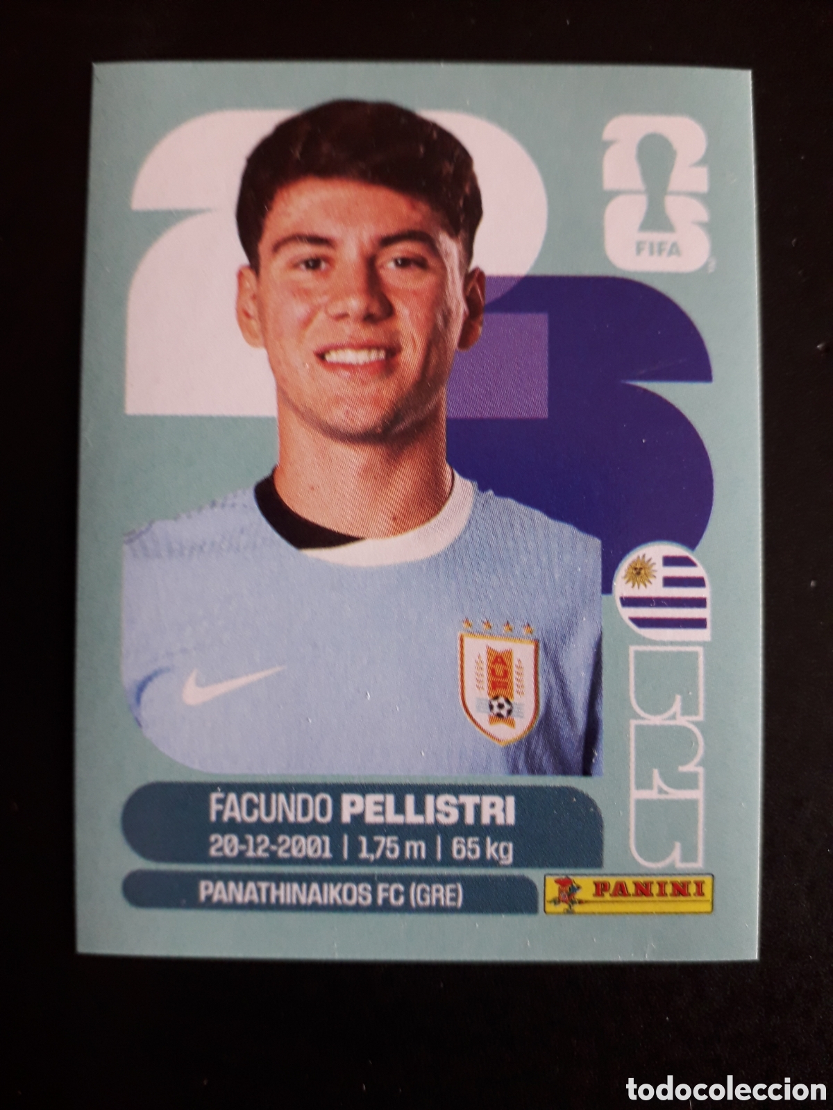 Cromos de f&uacute;tbol: PELLISTRI URUGUAY URU 20 MUNDIAL F&Uacute;TBOL 2026 FIFA WORLD CUP PANINI SIN PEGAR PEDIDO M&Iacute;NIMO 3&euro;