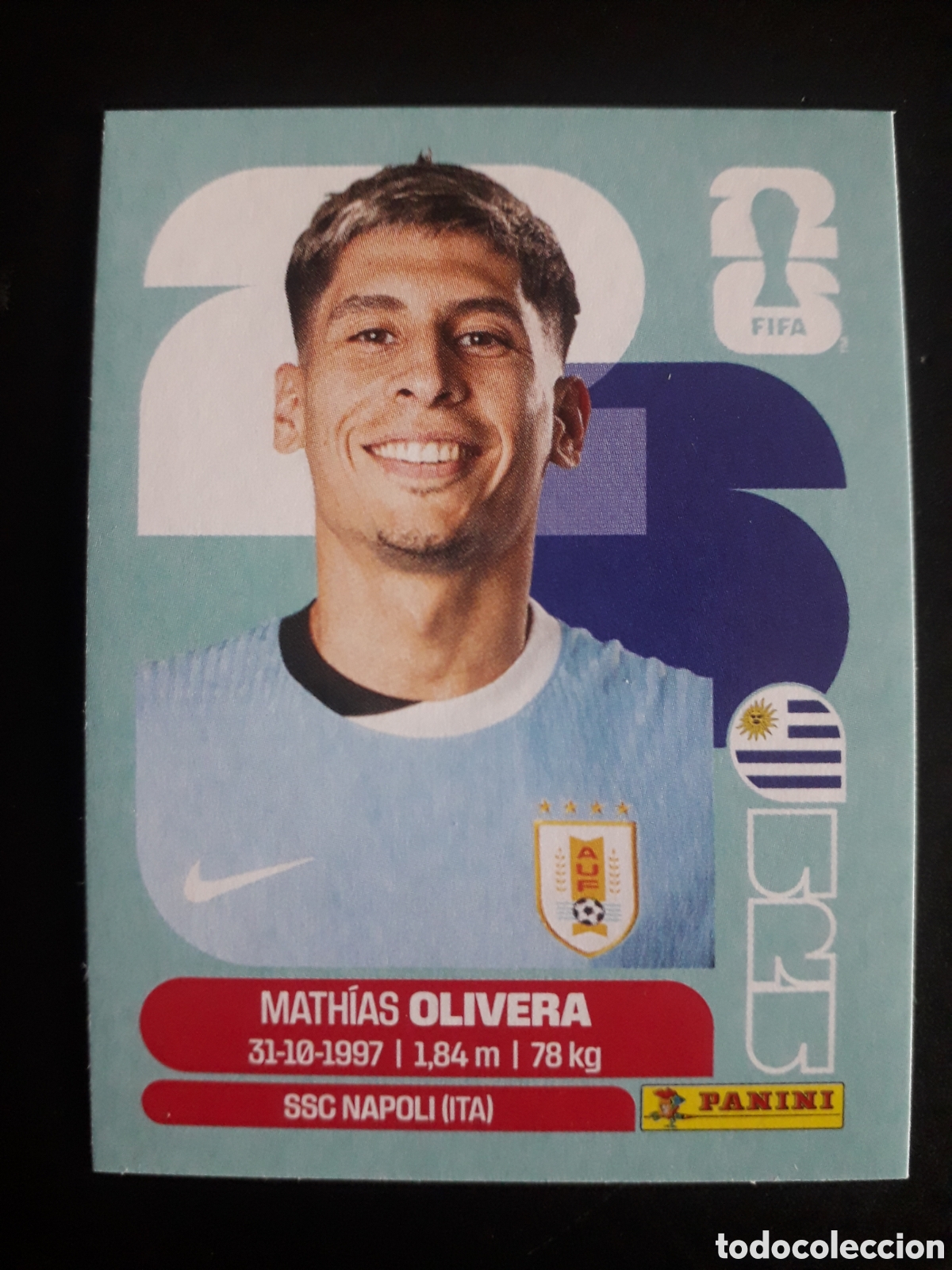 Football Stickers: OLIVERA URUGUAY URU 7 MUNDIAL F&Uacute;TBOL 2026 FIFA WORLD CUP PANINI SIN PEGAR PEDIDO M&Iacute;NIMO 3&euro;