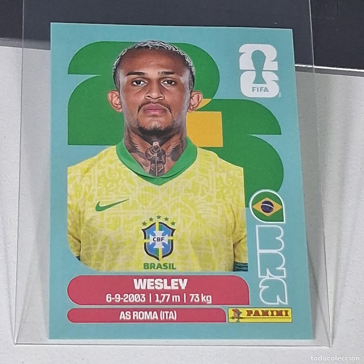 Football Stickers: B24 BRA8 WESLEY 8 BRASIL BRAZIL BRA MUNDIAL FIFA WORLD CUP 2026 STICKER PANINI