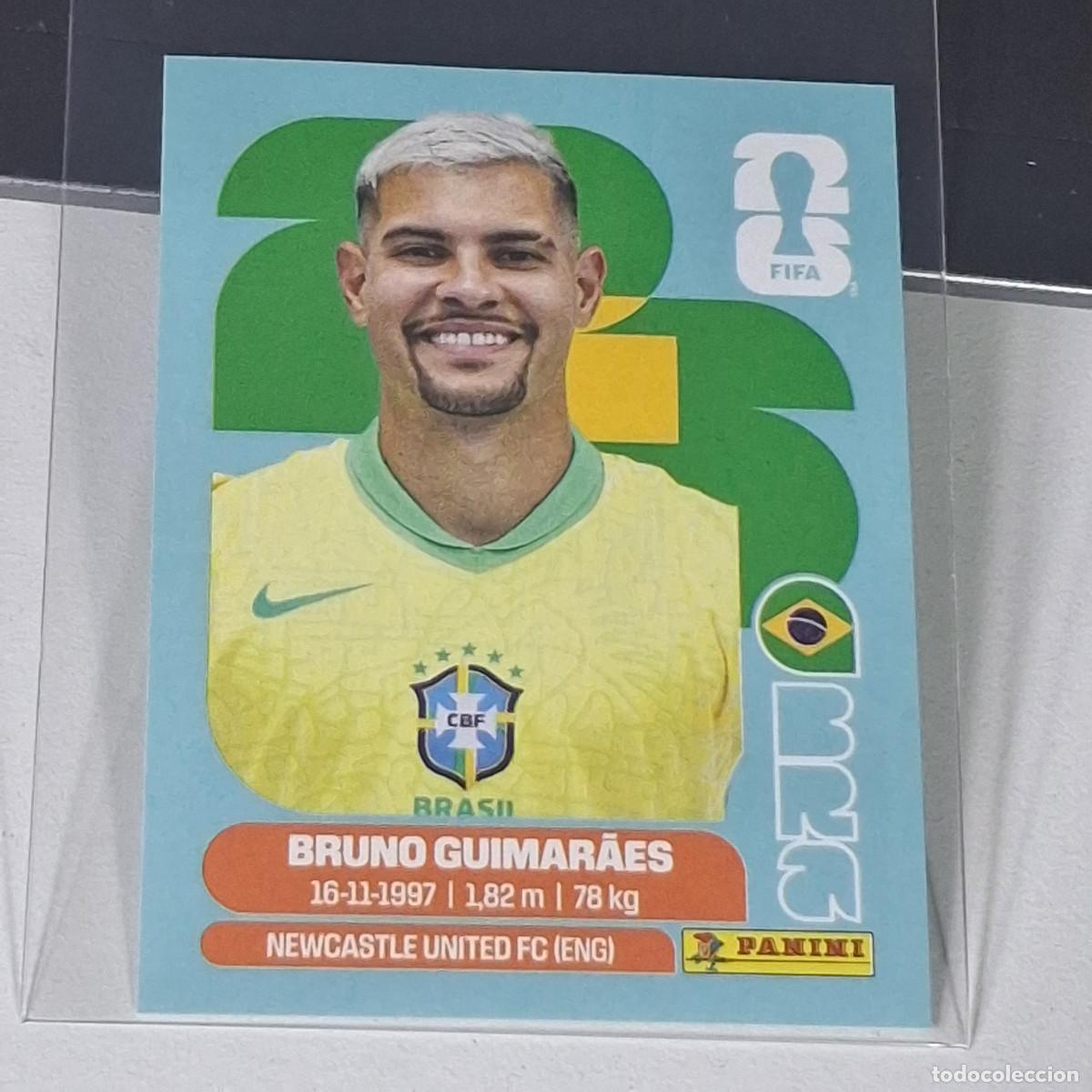 Football Stickers: B24 BRA11 BRUNO GUIMAR&Atilde;ES 11 BRAZIL BRASIL BRA MUNDIAL FIFA WORLD CUP 2026 STICKER PANINI