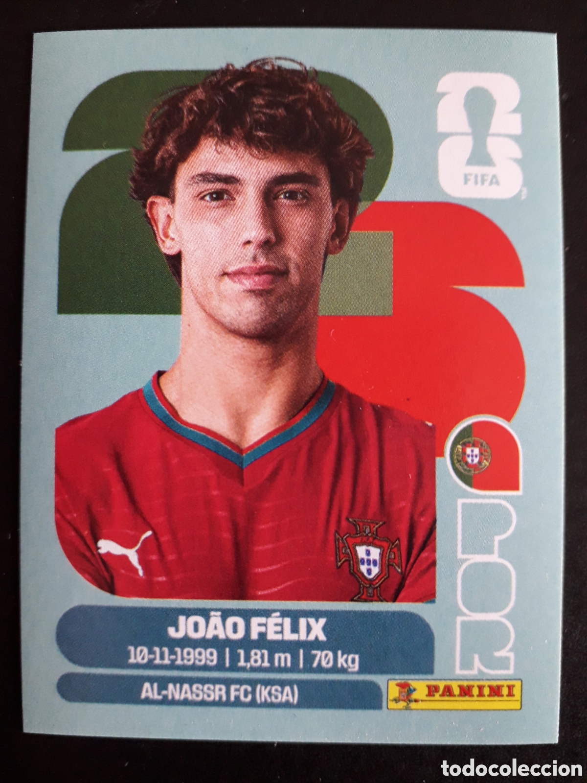 Cromos de F&uacute;tbol: JO&Atilde;O F&Eacute;LIX PORTUGAL POR 17 MUNDIAL F&Uacute;TBOL 2026 FIFA WORLD CUP PANINI SIN PEGAR PEDIDO M&Iacute;NIMO 3&euro;