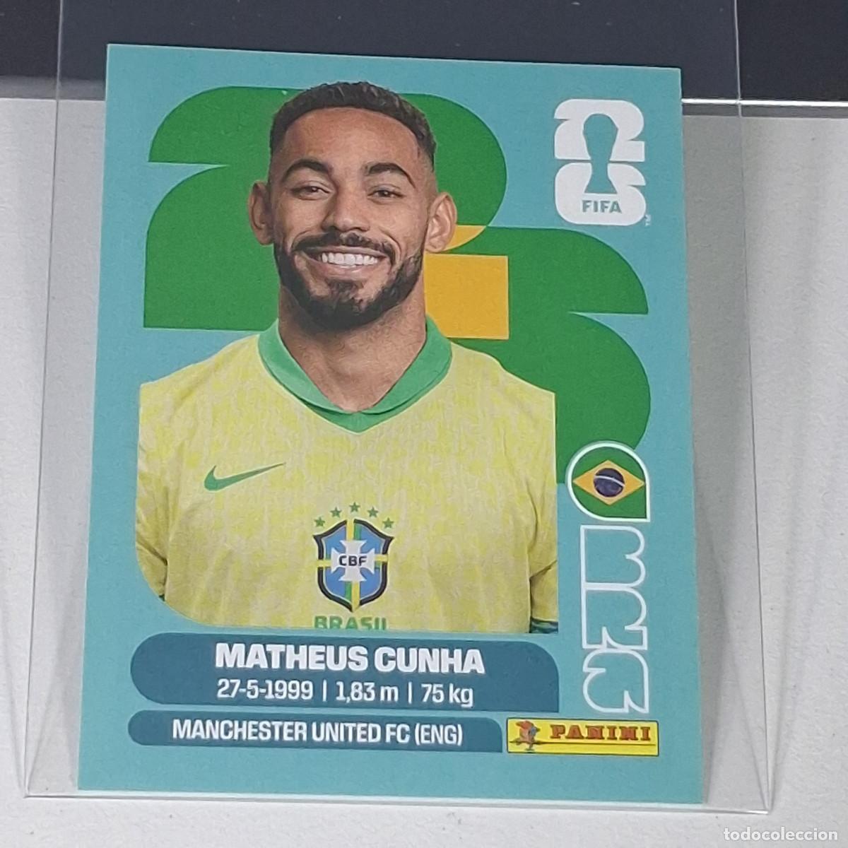 Cromos de F&uacute;tbol: B24 BRA17 MATHEUS CUNHA 17 BRASIL BRAZIL BRA MUNDIAL FIFA WORLD CUP 2026 STICKER PANINI