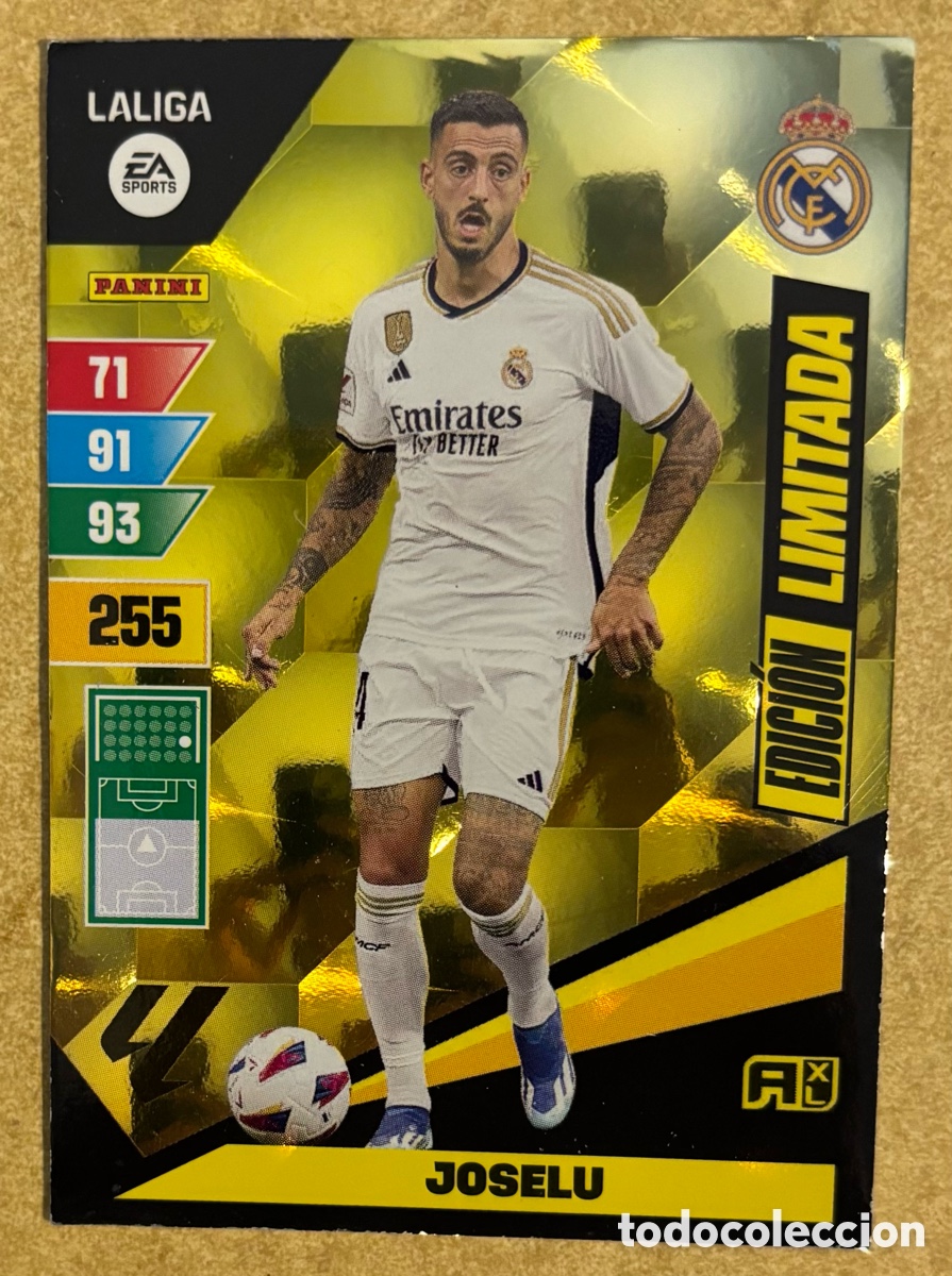 Cromos de Futebol: JOSELU (REAL MADRID). CARTA EDICI&Oacute;N LIMITADA PANINI ADRENALYN XL LA LIGA 2023-24.