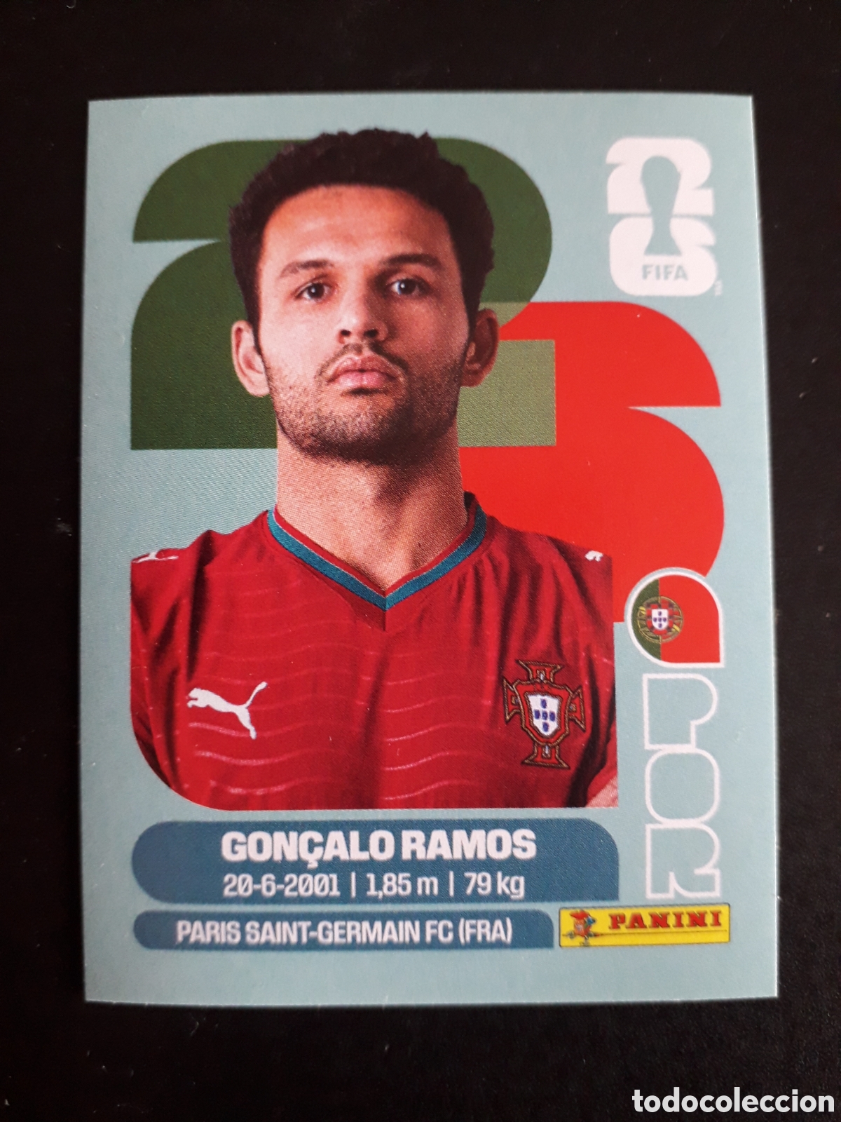 Cartes &agrave; collectionner de Football: GON&Ccedil;ALO RAMOS PORTUGAL POR 18 MUNDIAL F&Uacute;TBOL 2026 FIFA WORLD CUP PANINI SIN PEGAR PEDIDO M&Iacute;NIMO 3&euro;.
