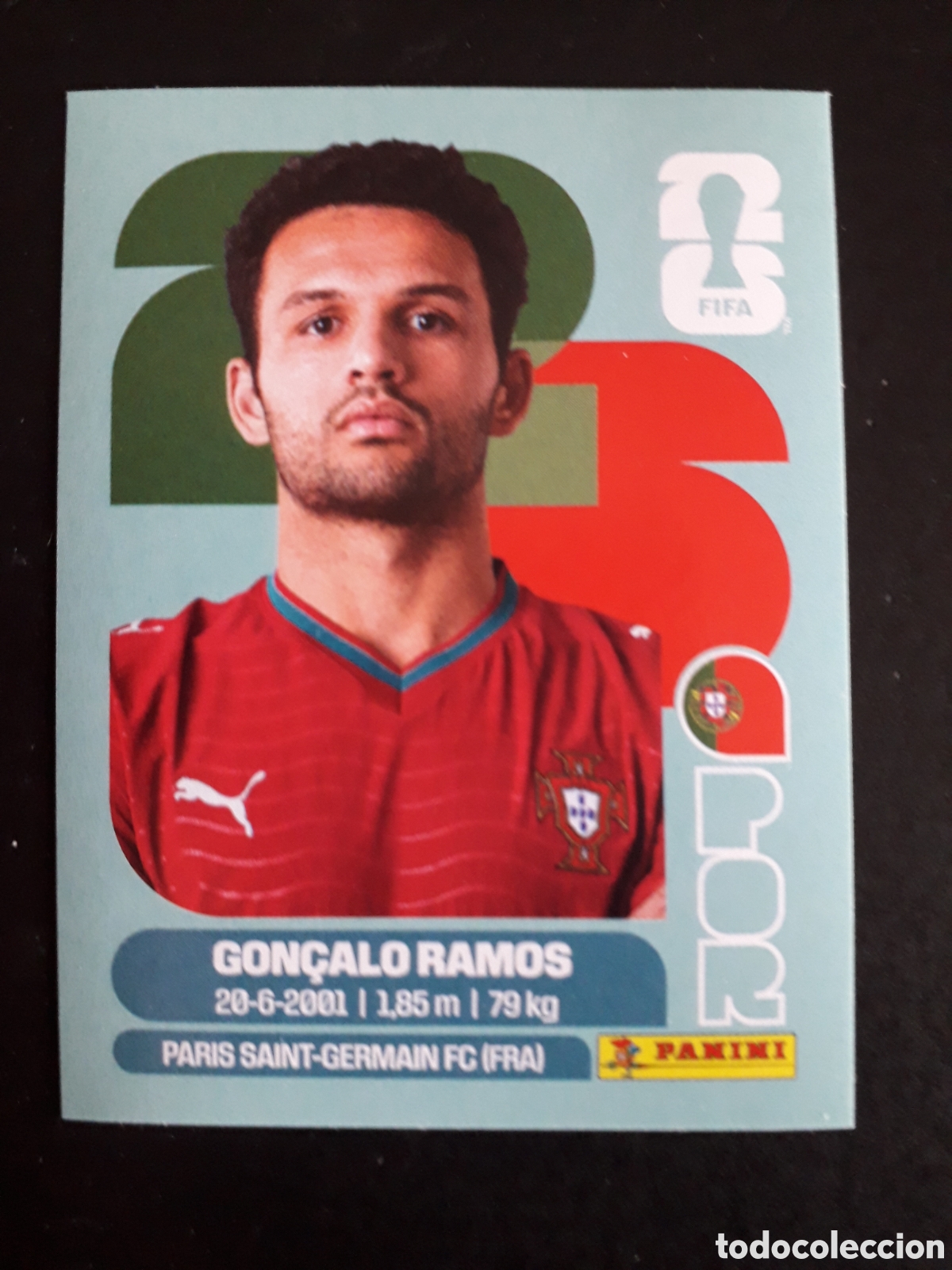 Cromos de Futebol: GON&Ccedil;ALO RAMOS PORTUGAL POR 18 MUNDIAL F&Uacute;TBOL 2026 FIFA WORLD CUP PANINI SIN PEGAR PEDIDO M&Iacute;NIMO 3&euro;.