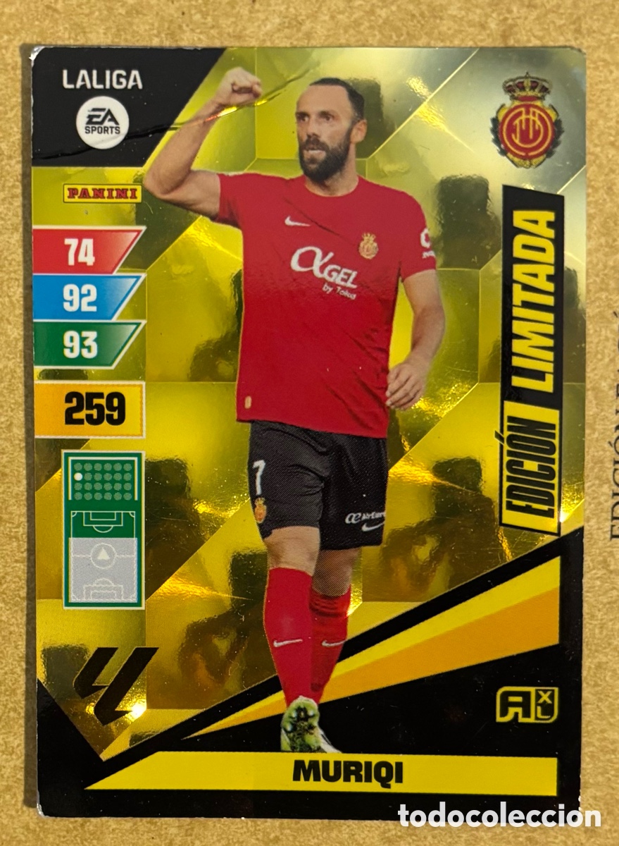 Cromos de Futebol: MURIQI (REAL MALLORCA). CARTA EDICI&Oacute;N LIMITADA PANINI ADRENALYN XL LA LIGA 2023-24.