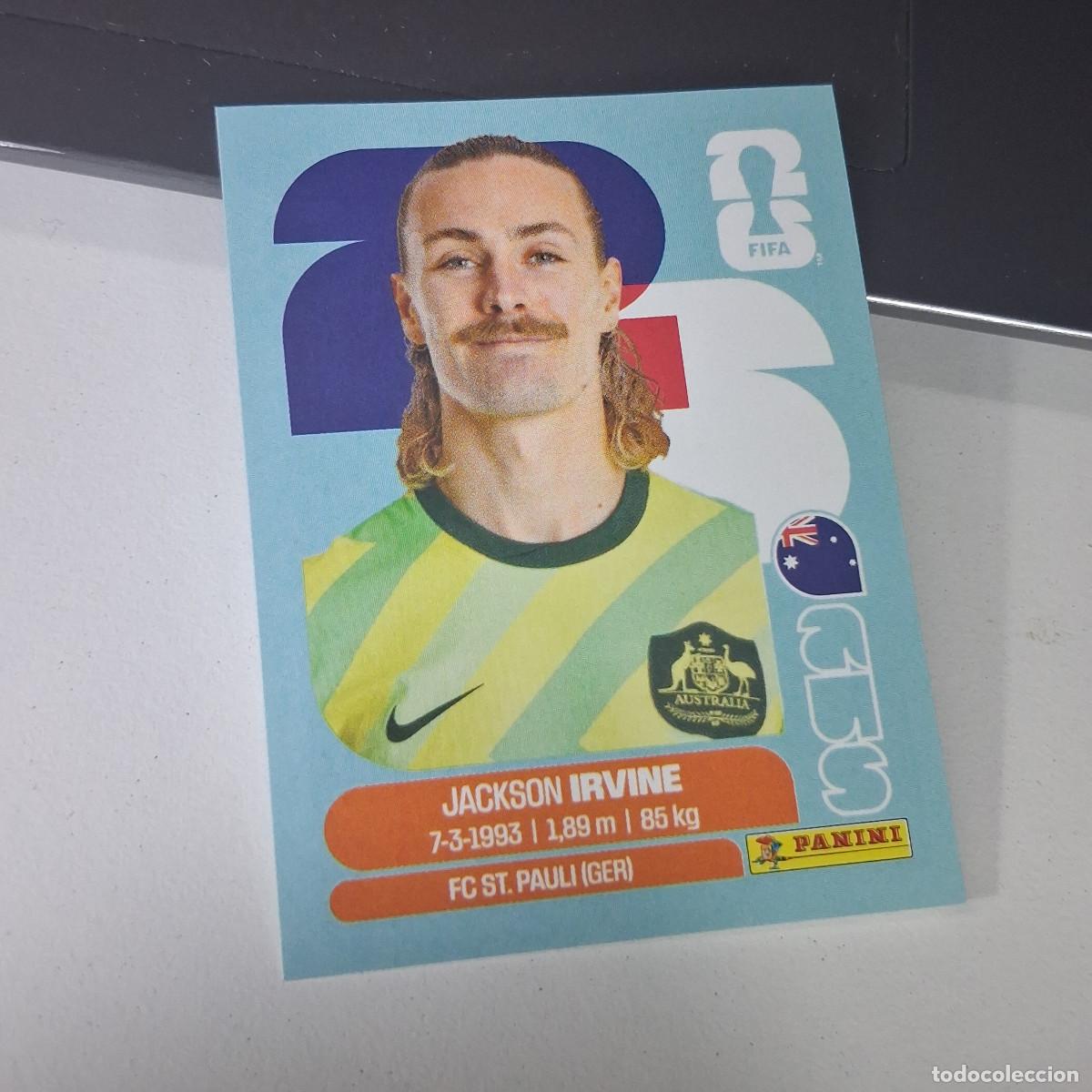 Cromos de F&uacute;tbol: B22 AUS 11 AUS11 JACKSON IRVINE AUSTRALIA AUS MUNDIAL FIFA WORLD CUP 2026 STICKER PANINI