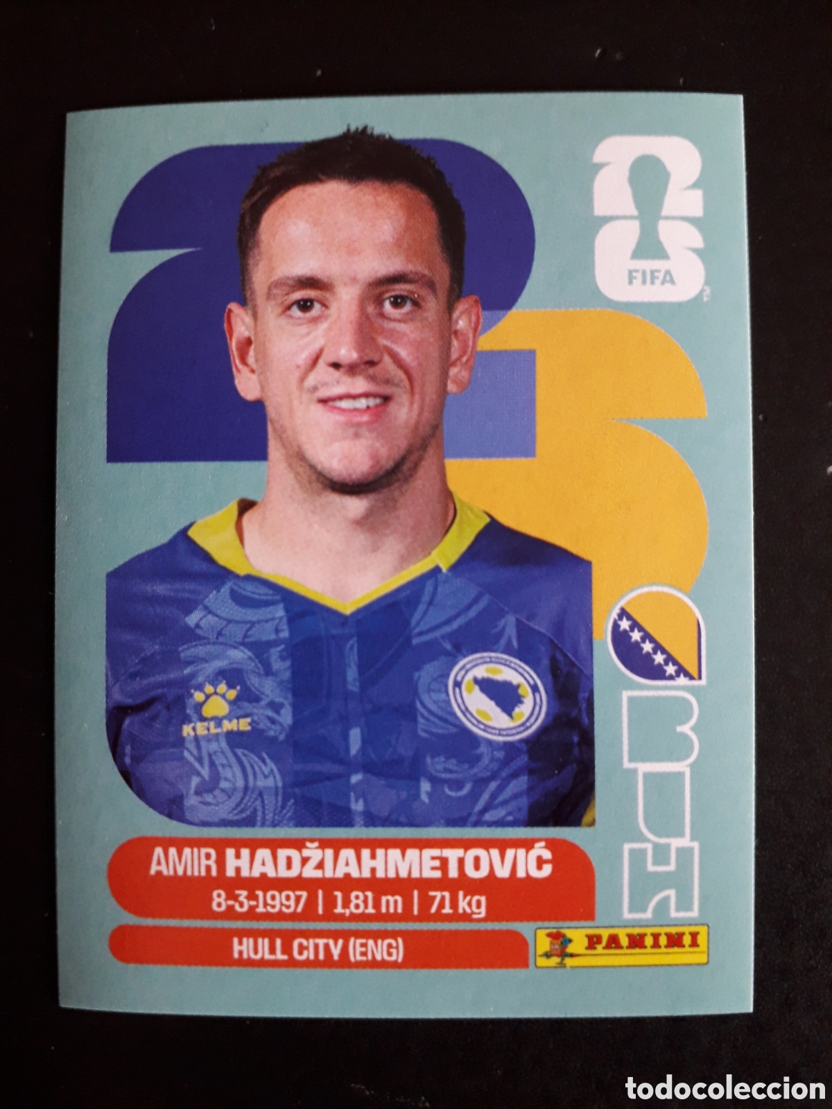 Cromos de F&uacute;tbol: HADŽIAHMETOVIĆ BOSNIA HERCEGOVINA BIH 8 MUNDIAL F&Uacute;TBOL 2026 FIFA WORLD CUP PANINI PEDIDO M&Iacute;NIMO 3&euro;