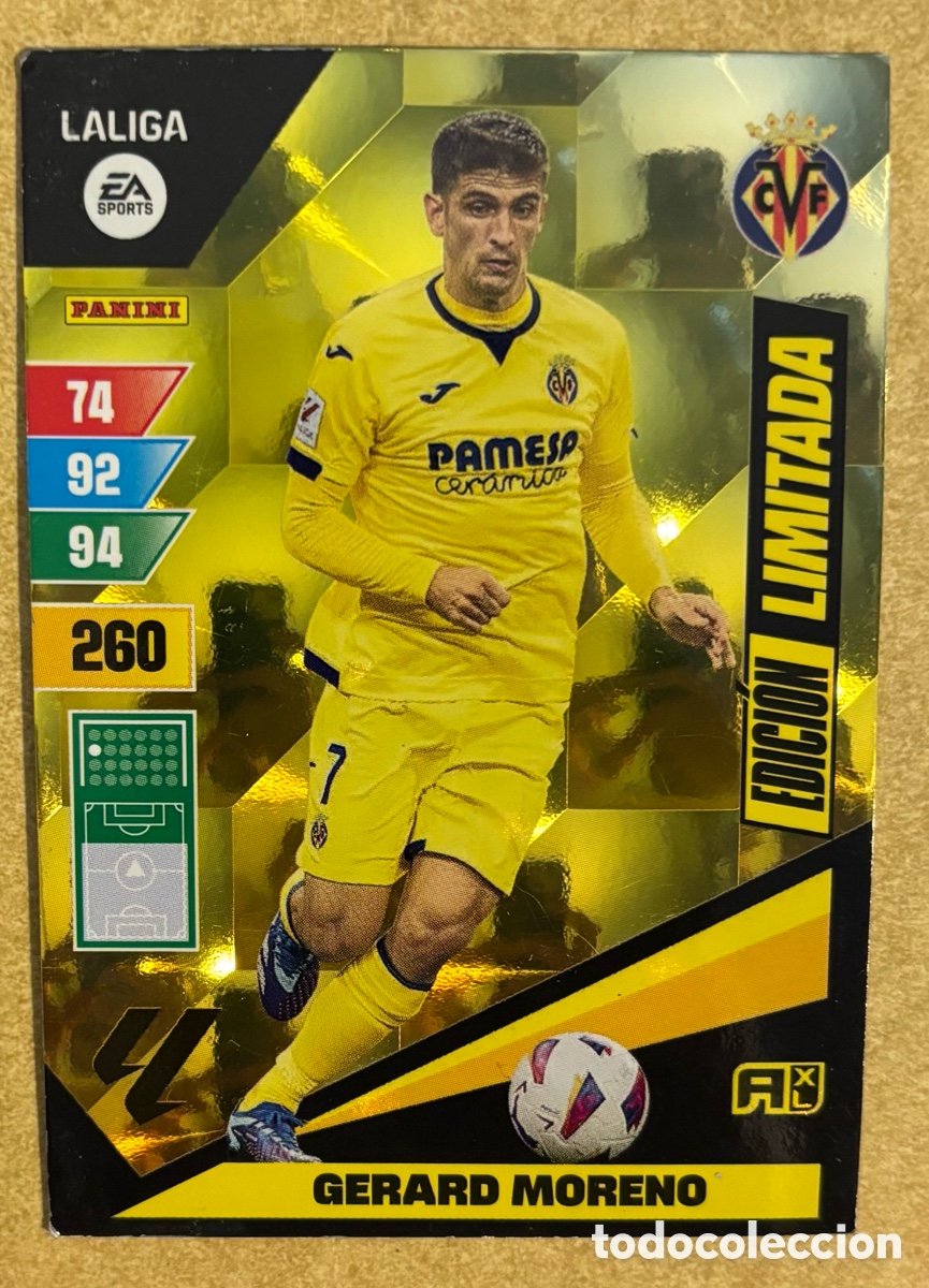 Cromos de F&uacute;tbol: GERARD ROMERO (VILLARREAL). CARTA EDICI&Oacute;N LIMITADA ADRENALYN XL LA LIGA 2023-24.