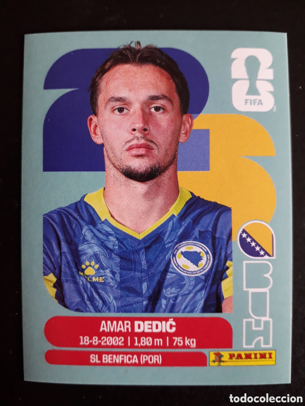 Figurine di Calcio: DEDIĆ BOSNIA HERCEGOVINA BIH 3 MUNDIAL F&Uacute;TBOL 2026 FIFA WORLD CUP PANINI SIN PEGAR PEDIDO M&Iacute;NIMO 3&euro;.