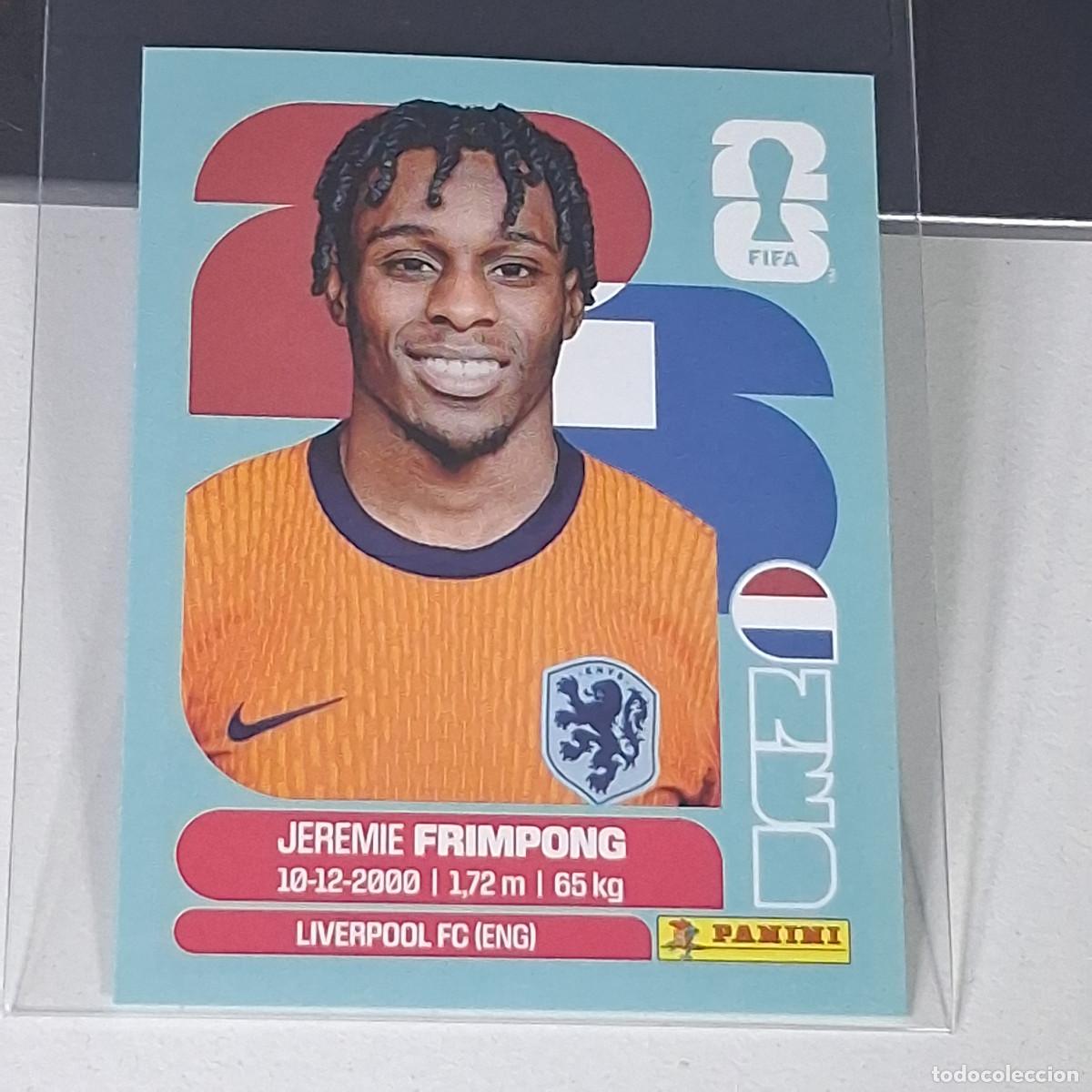 Cromos de F&uacute;tbol: B24 NED8 JEREMIE FRIMPONG 8 PA&Iacute;SES BAJOS HOLANDA MUNDIAL FIFA WORLD CUP 2026 STICKER PANINI