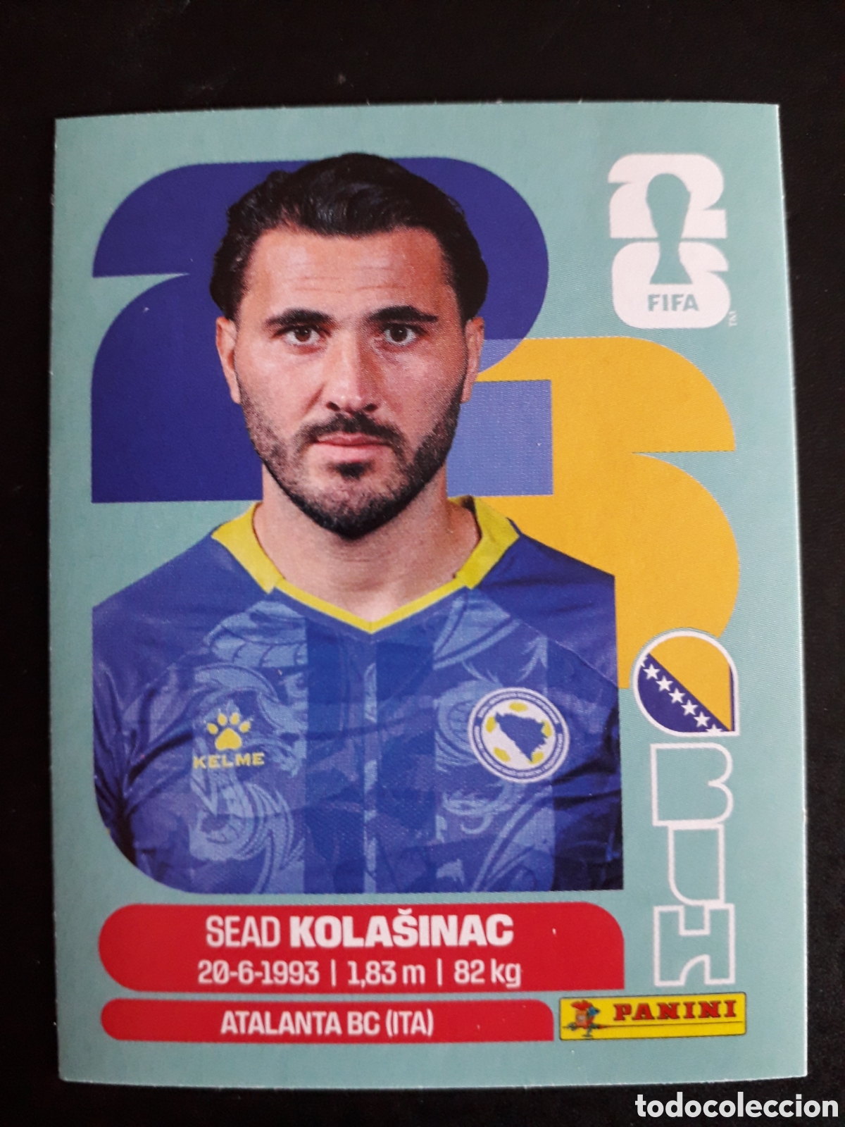 Cromos de F&uacute;tbol: KOLA&Scaron;INAC BOSNIA HERCEGOVINA BIH 4 MUNDIAL F&Uacute;TBOL 2026 FIFA WORLD CUP PANINI SIN PEG PEDIDO M&Iacute;NIM 3&euro;