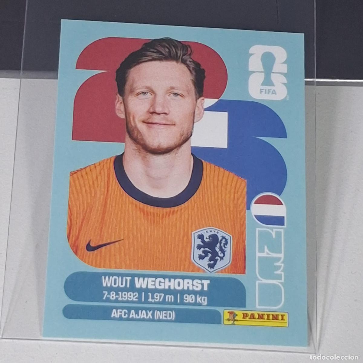 Cromos de F&uacute;tbol: B24 NED 19 NED19 WOUT WEGHORST PA&Iacute;SES BAJOS HOLANDA NED MUNDIAL FIFA WORLD CUP 2026 STICKER PANINI