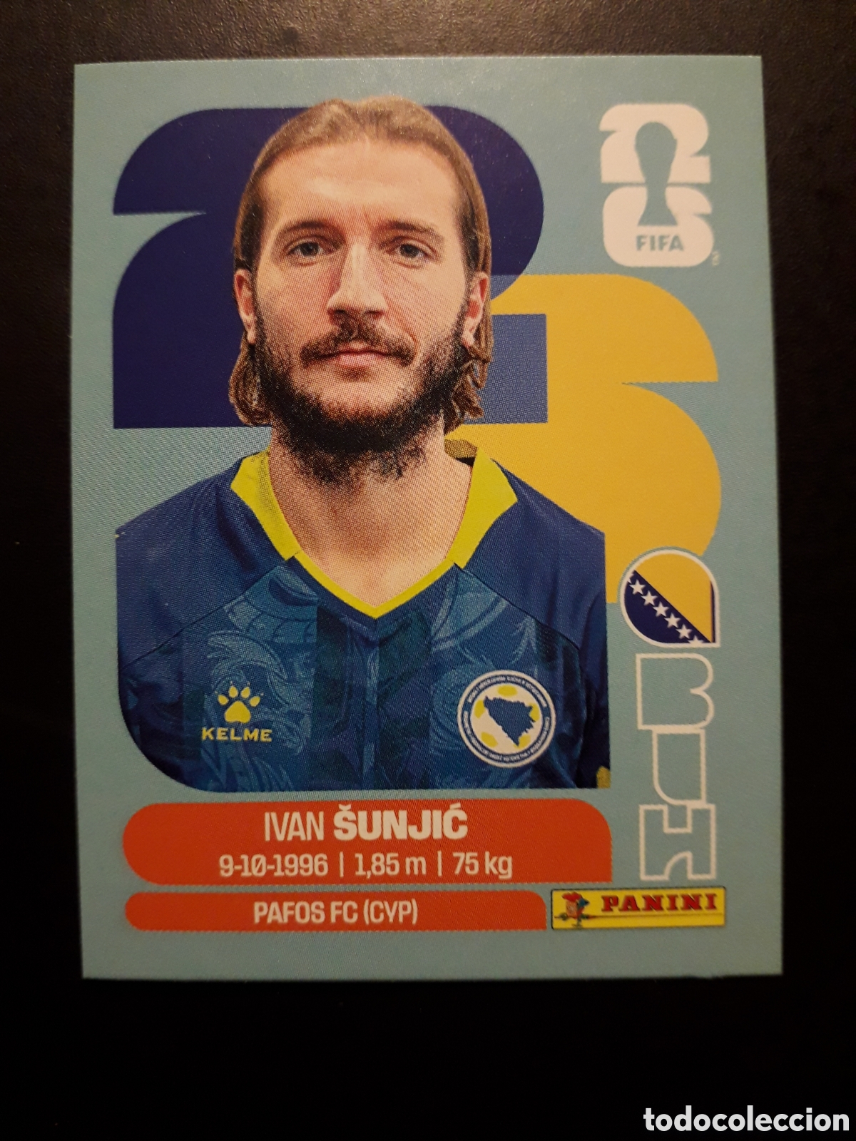 Cromos de f&uacute;tbol: &Scaron;UNJIĆ BOSNIA HERCEGOVINA BIH 11 MUNDIAL F&Uacute;TBOL 2026 FIFA WORLD CUP PANINI SIN PEG PEDIDO M&Iacute;NIMO 3&euro;