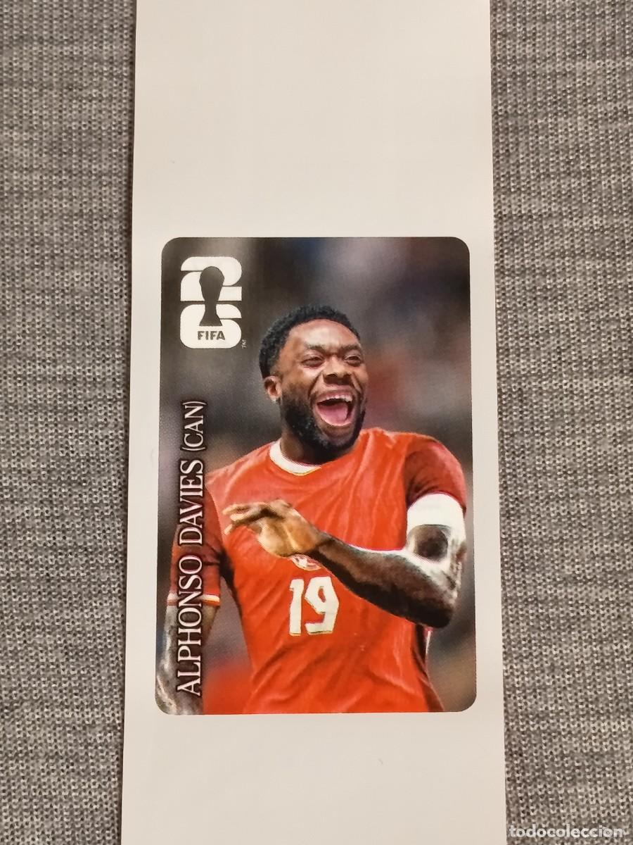 Cromos de F&uacute;tbol: ALPHONSO DAVIES STICKER PROMOCION COCA COLA MUNDIAL 2026 PANINI FIFA WORLD CUP NUEVO
