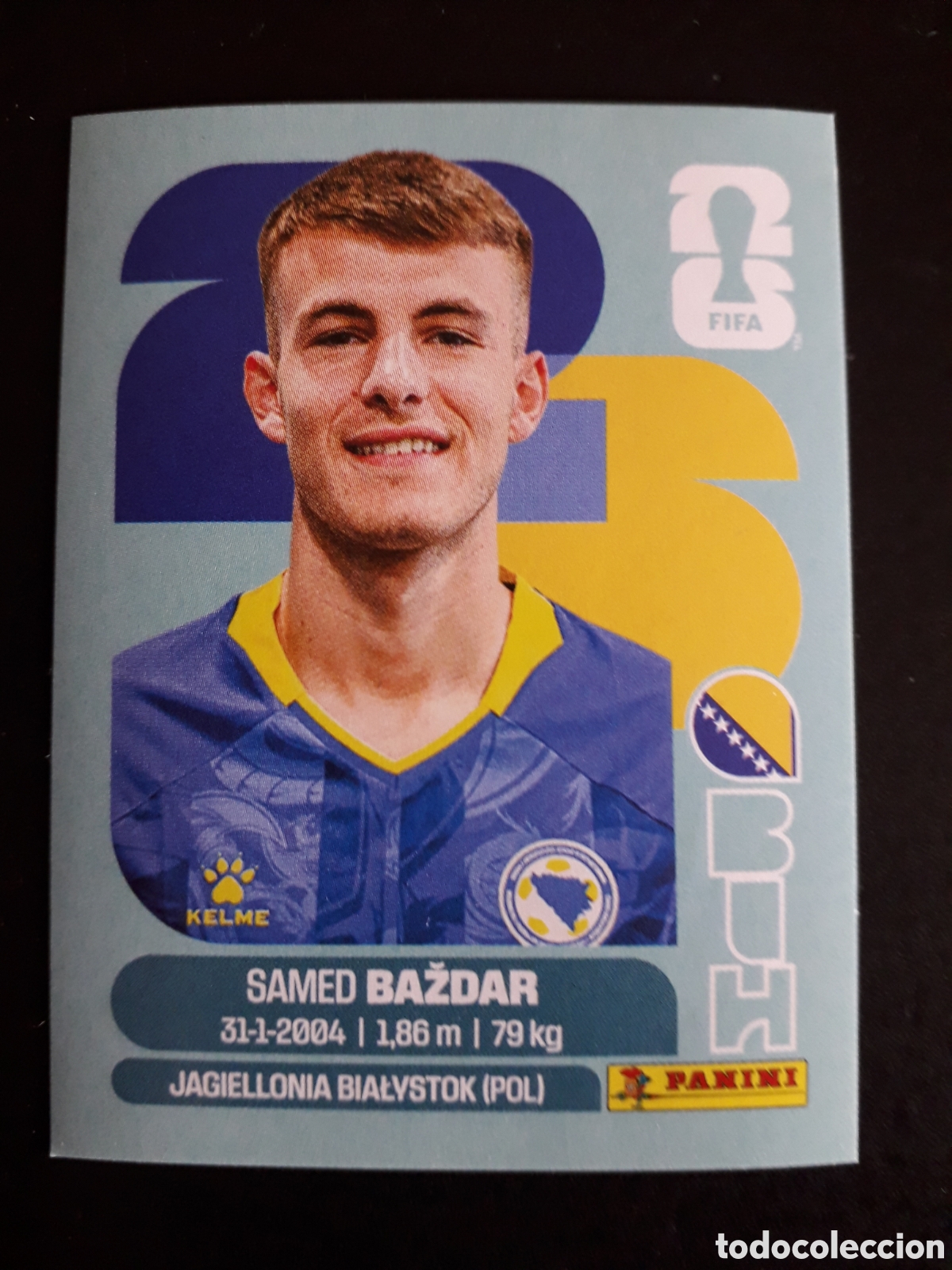 Cromos de F&uacute;tbol: BAŽDAR BOSNIA HERCEGOVINA BIH 19 MUNDIAL F&Uacute;TBOL 2026 FIFA WORLD CUP PANINI SIN PEG PEDIDO M&Iacute;NIMO 3&euro;